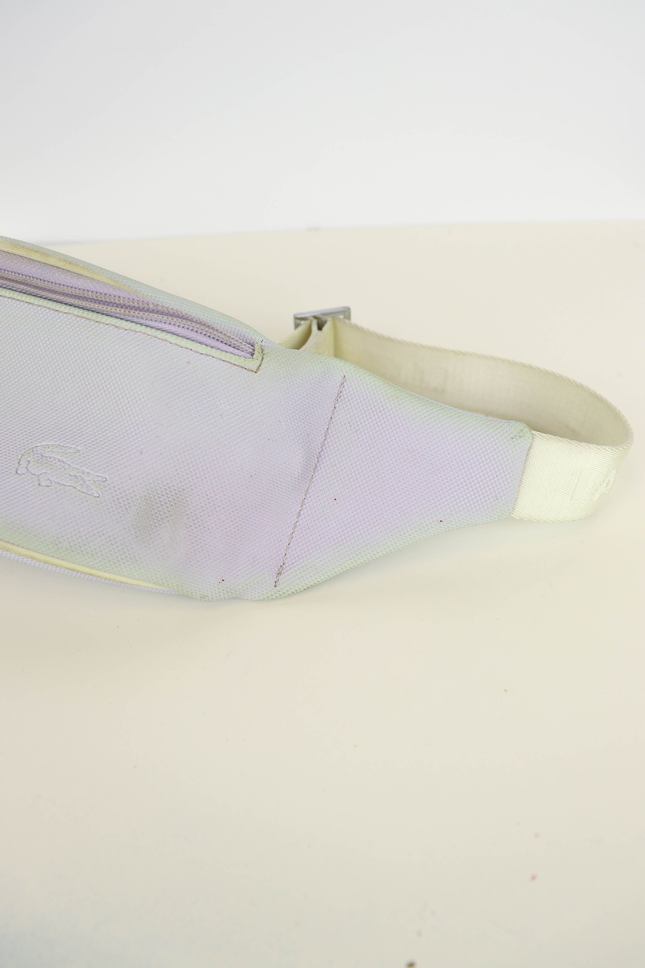 Lacoste Lacoste Vintage 90s White Faded Waist Bag Size ONE SIZE - 13 Thumbnail