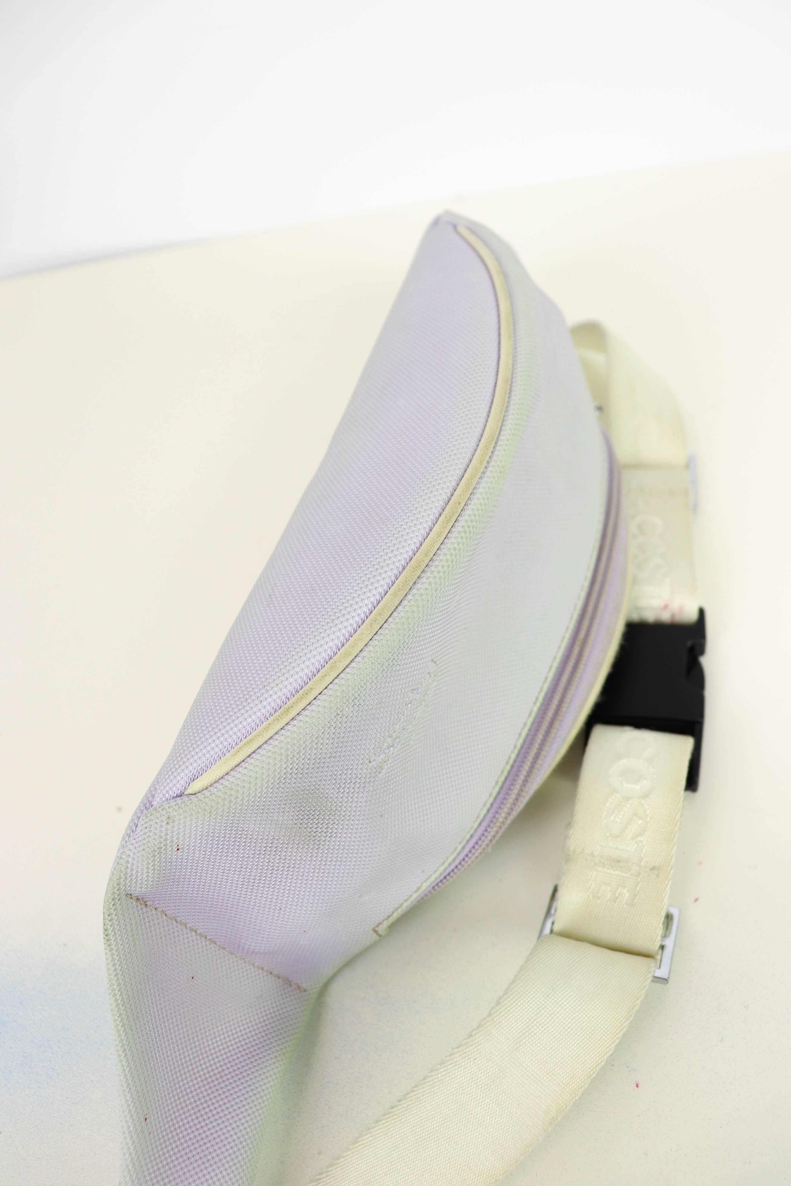 Lacoste Lacoste Vintage 90s White Faded Waist Bag Size ONE SIZE - 16 Thumbnail