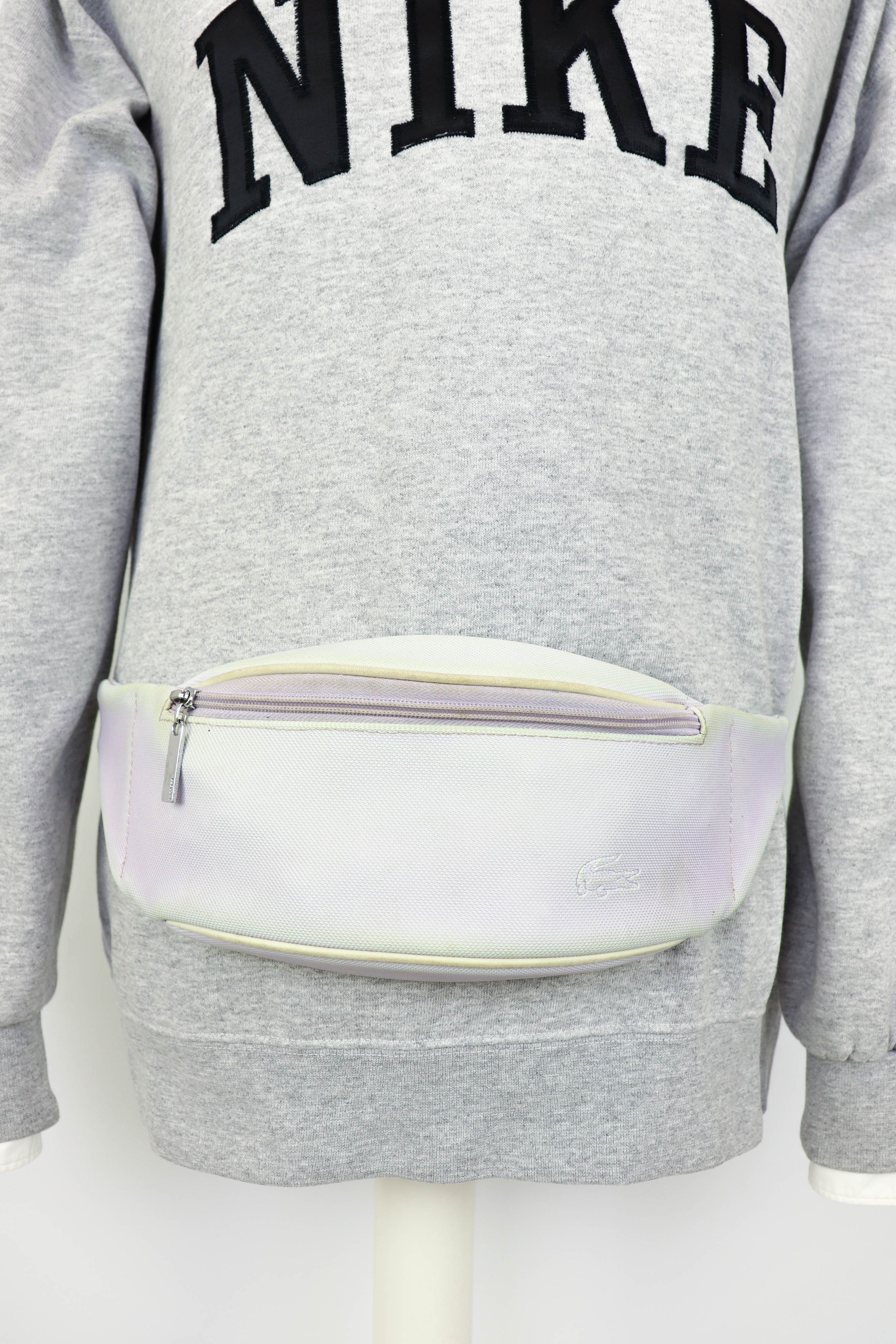 Lacoste Lacoste Vintage 90s White Faded Waist Bag Size ONE SIZE - 7 Thumbnail