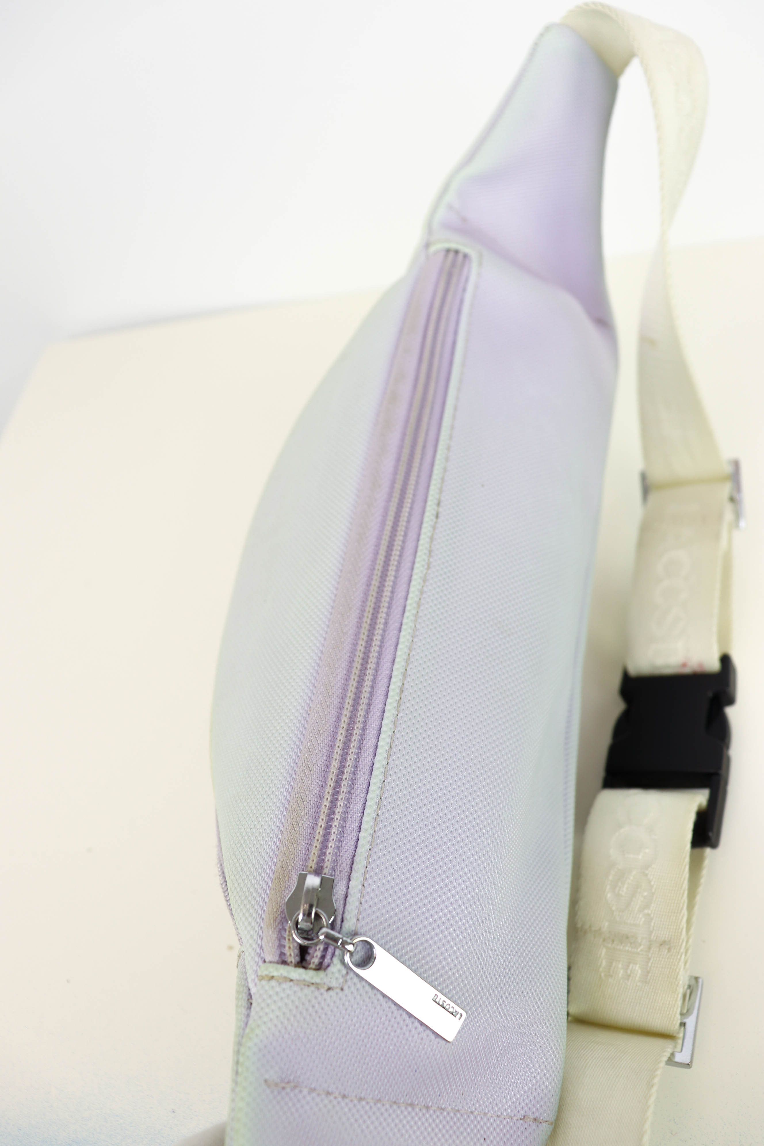 Lacoste Lacoste Vintage 90s White Faded Waist Bag Size ONE SIZE - 15 Thumbnail