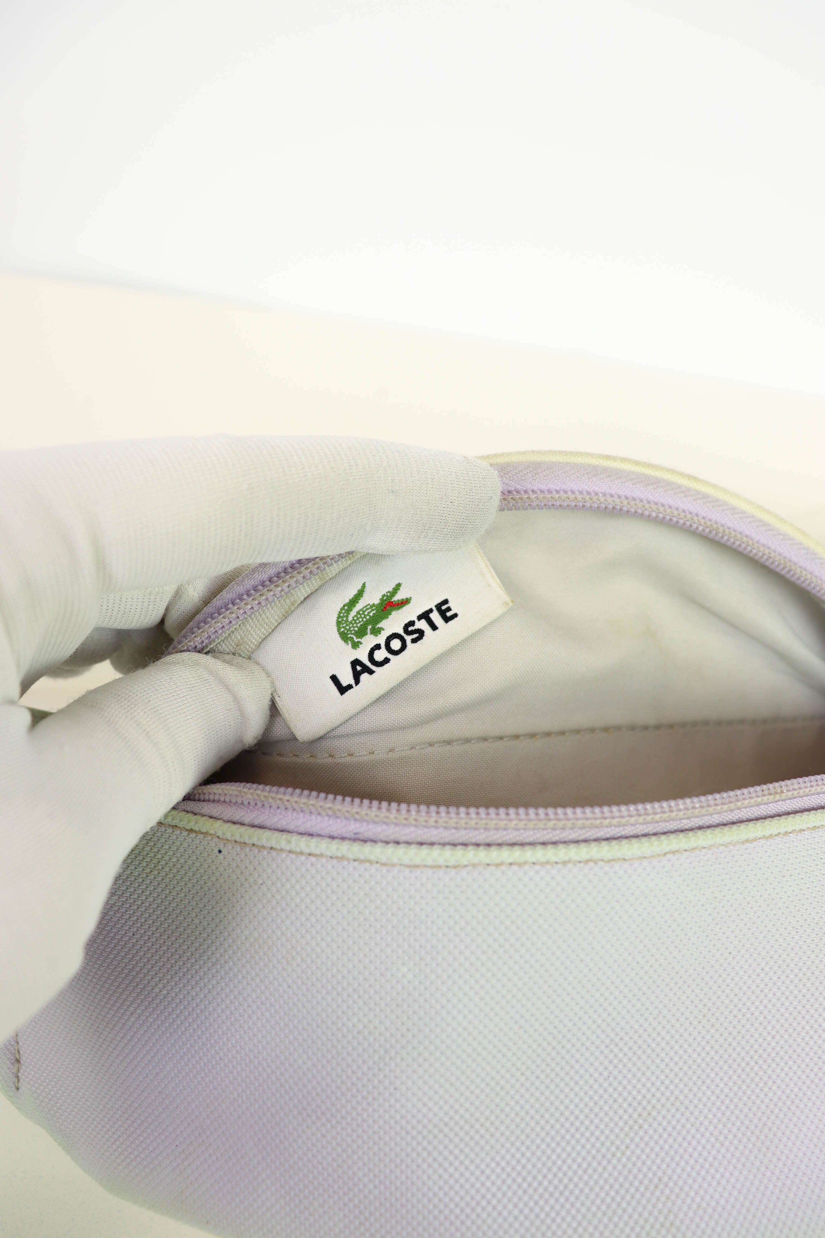 Lacoste Lacoste Vintage 90s White Faded Waist Bag Size ONE SIZE - 19 Thumbnail