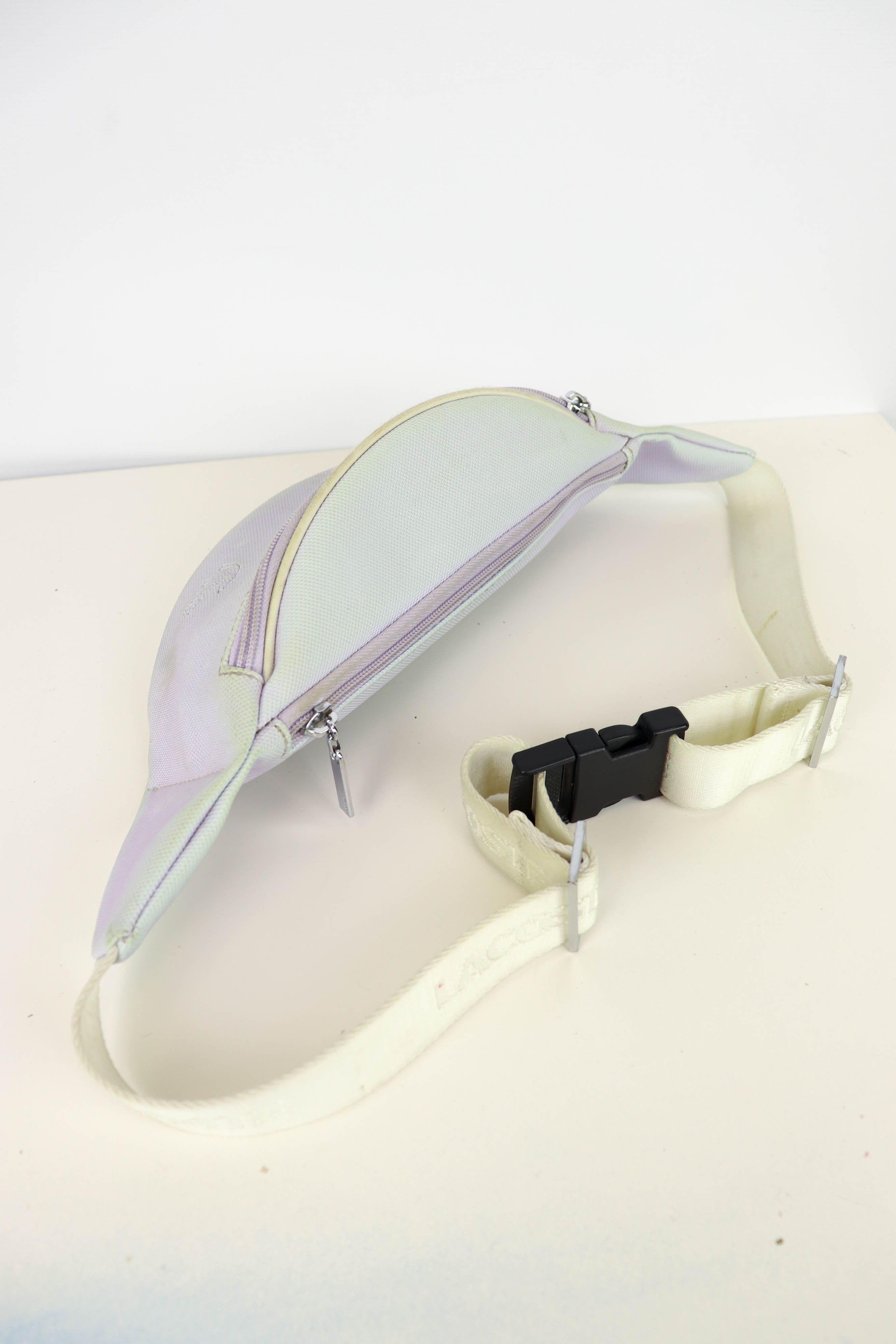 Lacoste Lacoste Vintage 90s White Faded Waist Bag Size ONE SIZE - 9 Thumbnail