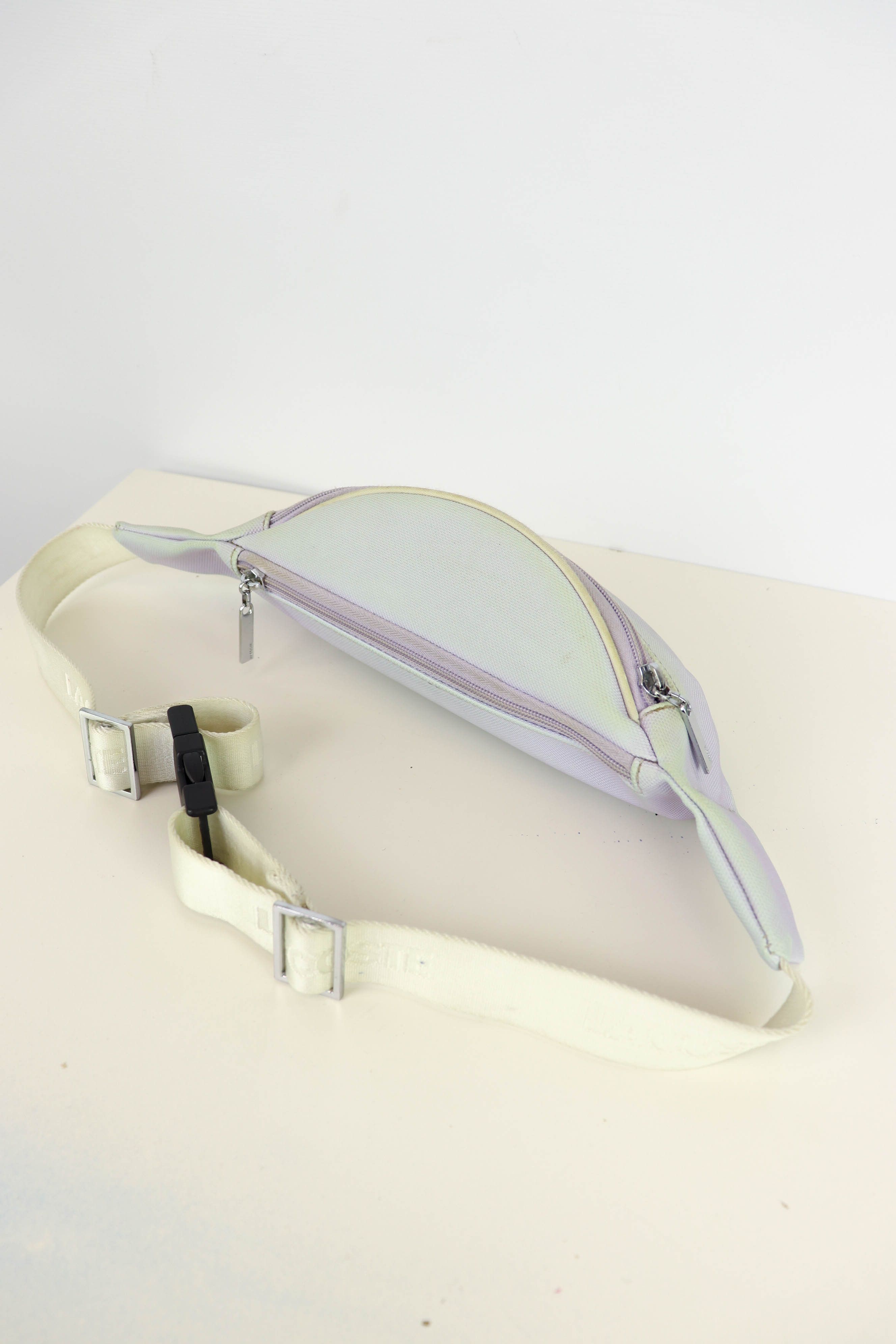 Lacoste Lacoste Vintage 90s White Faded Waist Bag Size ONE SIZE - 4 Thumbnail