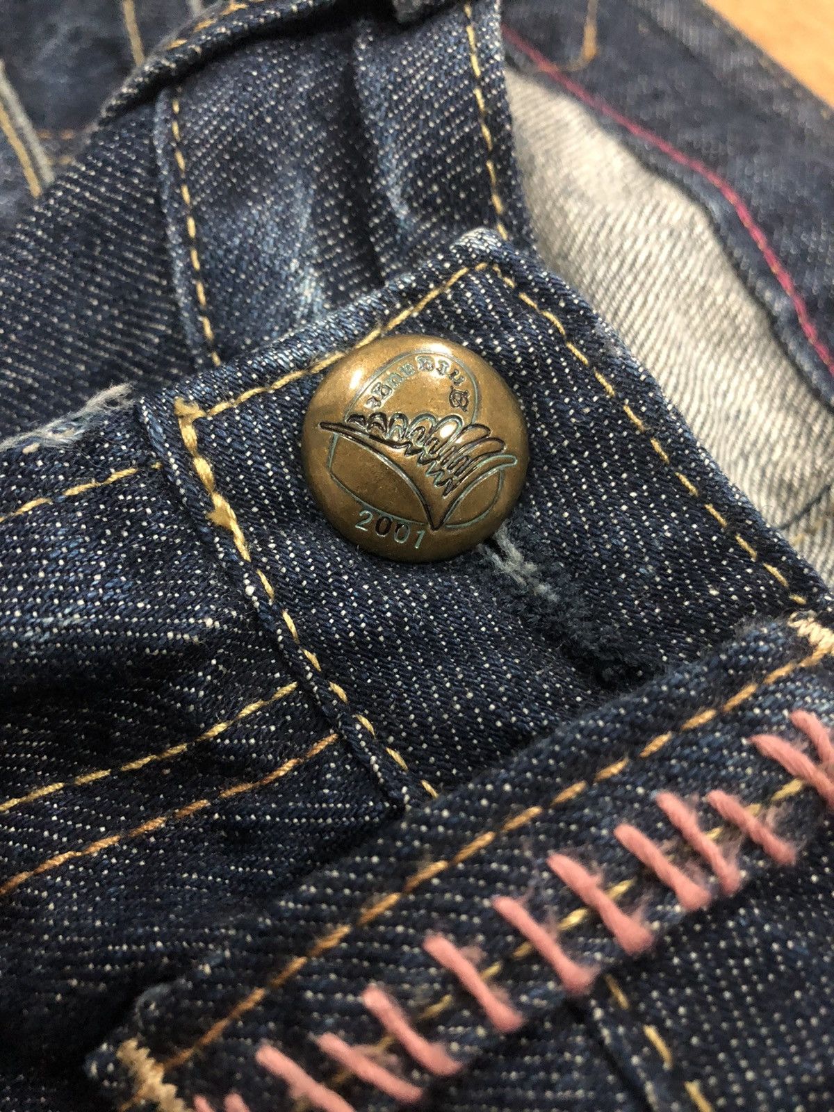 Designer Antgauge Patchwork Denim Jeans Size US 30 / EU 46 - 7 Thumbnail