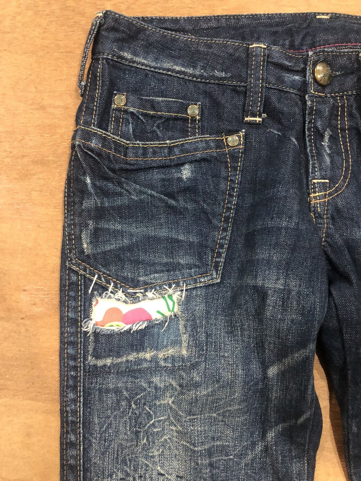 Designer Antgauge Patchwork Denim Jeans Size US 30 / EU 46 - 5 Thumbnail