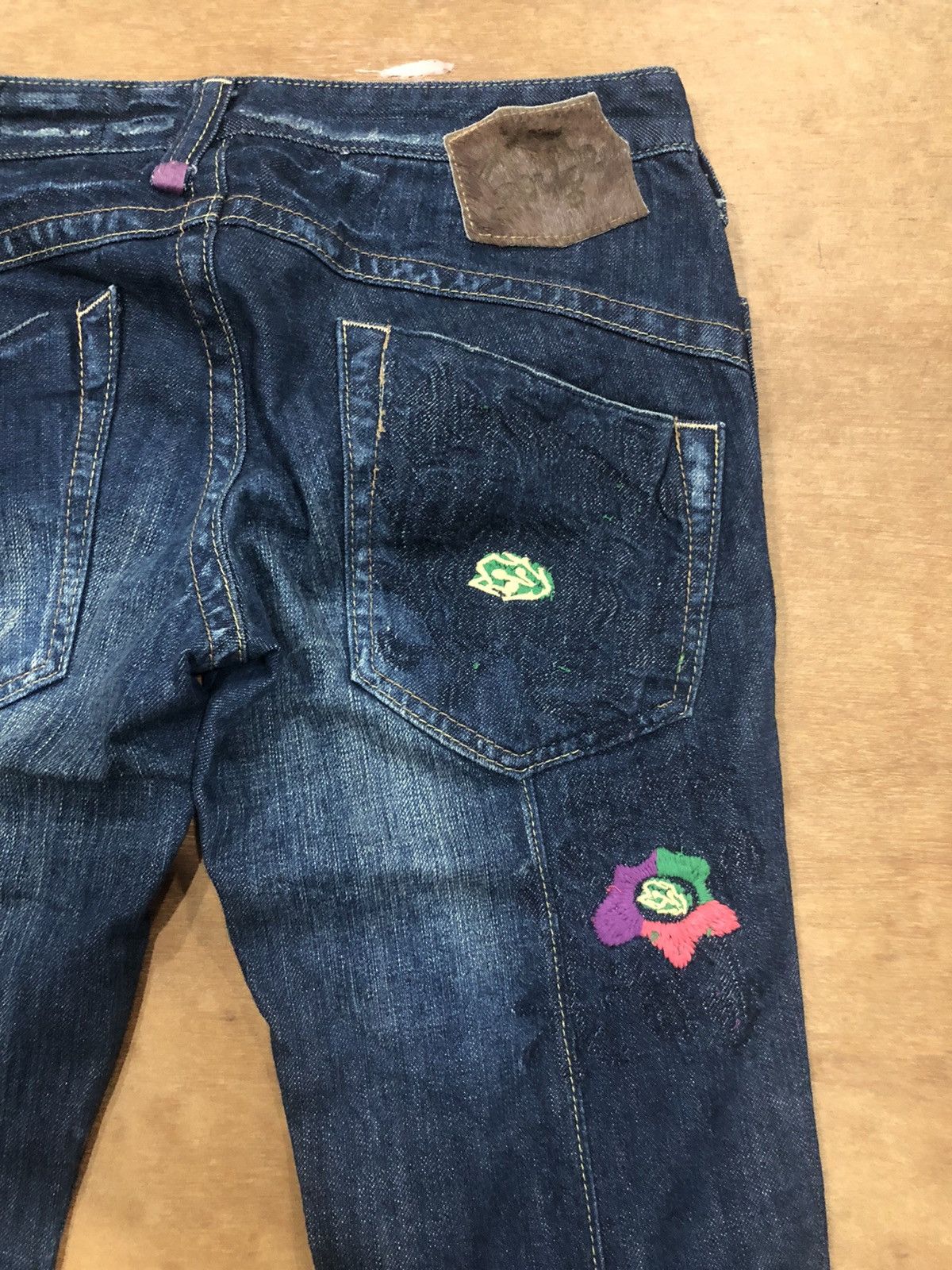 Designer Antgauge Patchwork Denim Jeans Size US 30 / EU 46 - 10 Thumbnail