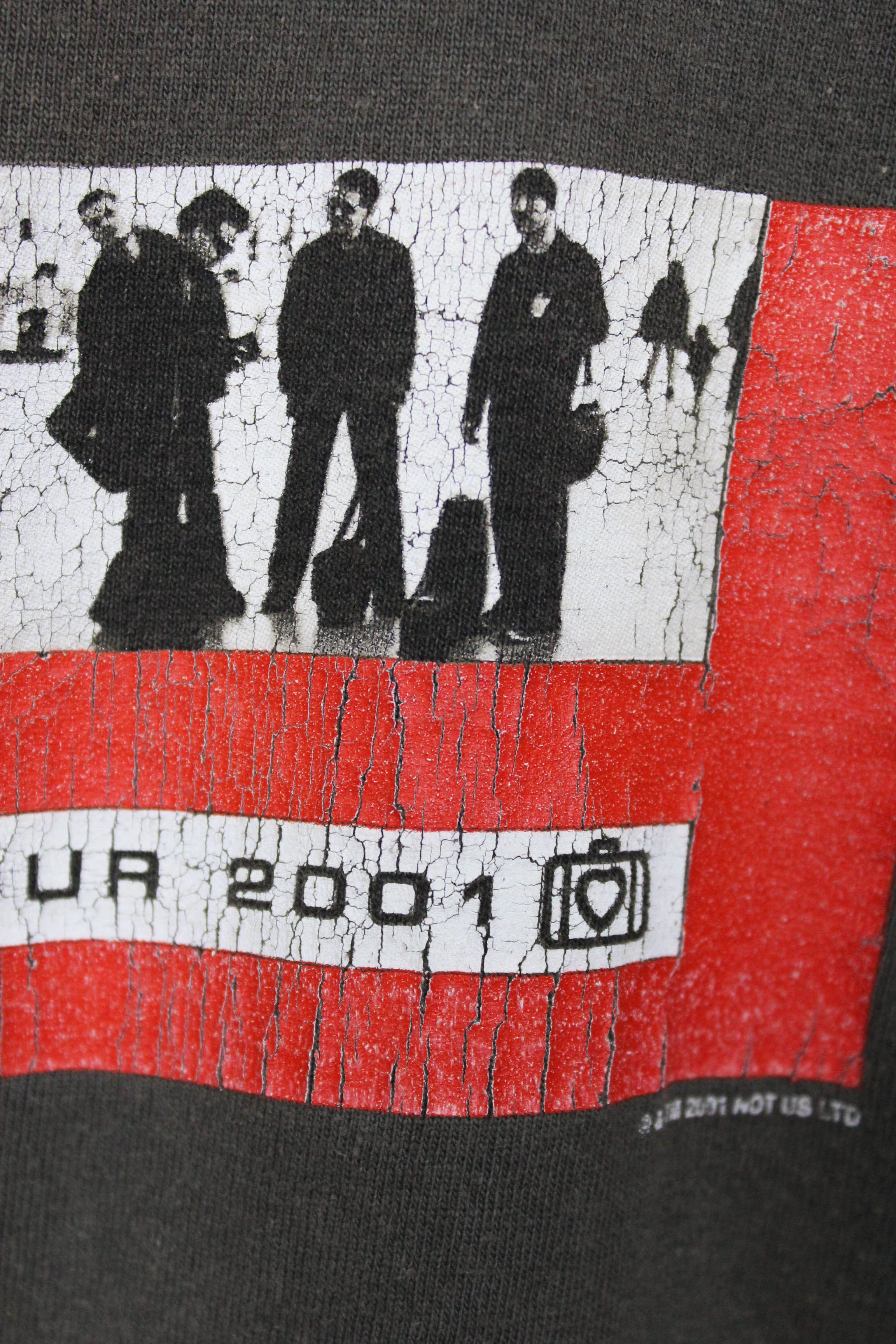 Band Tees U2 Elevation Tour 2001 Vintage Sun Faded Tour Tshirt Tee Size US XL / EU 56 / 4 - 6 Thumbnail