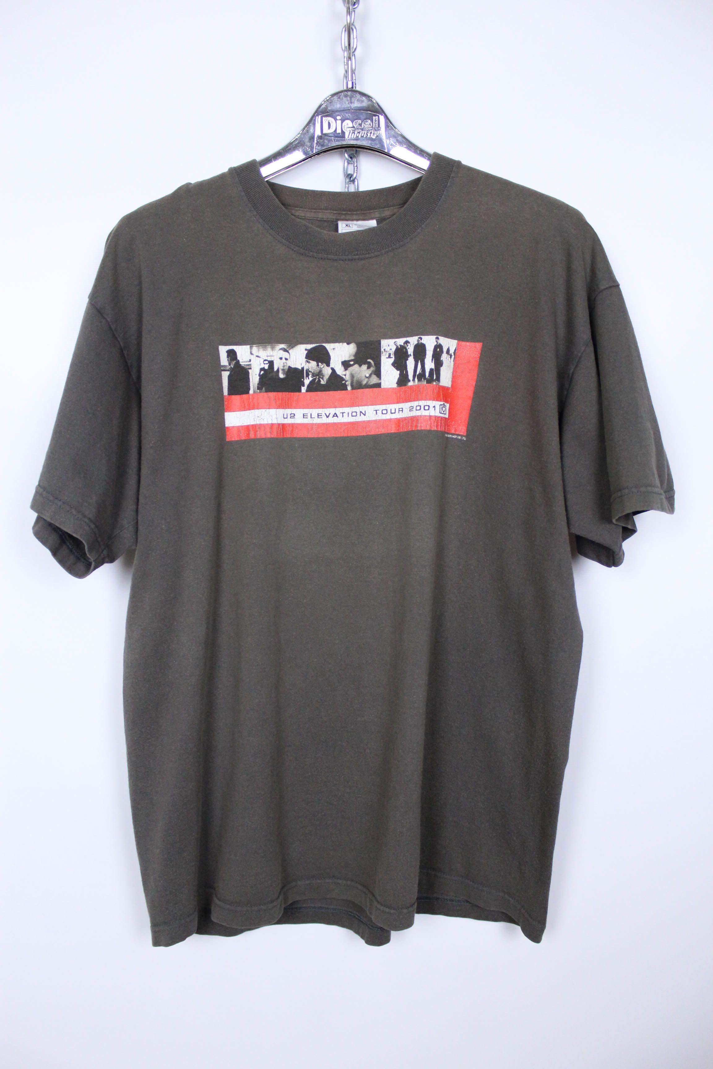 Band Tees U2 Elevation Tour 2001 Vintage Sun Faded Tour Tshirt Tee Size US XL / EU 56 / 4 - 1 Thumbnail
