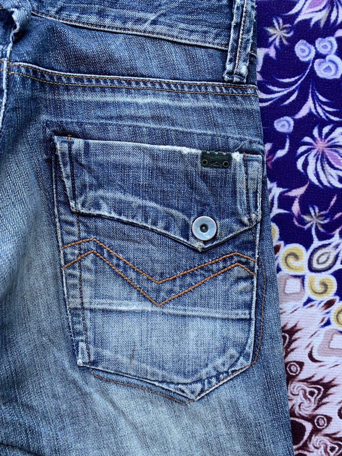 Energie Vintage Energie Distressed Denim Size US 30 / EU 46 - 12 Thumbnail