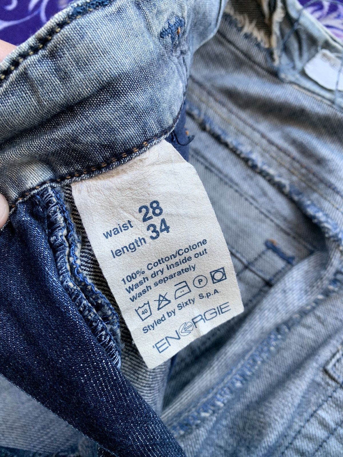 Energie Vintage Energie Distressed Denim Size US 30 / EU 46 - 7 Thumbnail