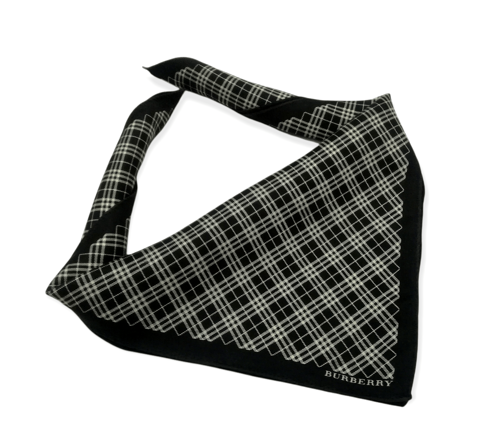 Burberry's Classic Nova Bandana Handkerchief Black Colour