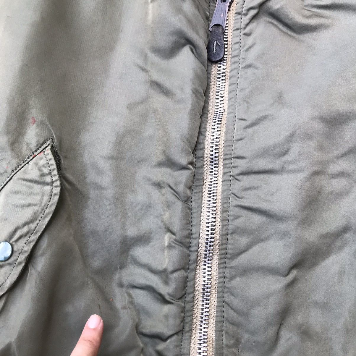 Alpha Industries VINTAGE ALPHA INDUSTRIES MA-1 BOMBER JACKET Size US L / EU 52-54 / 3 - 6 Thumbnail