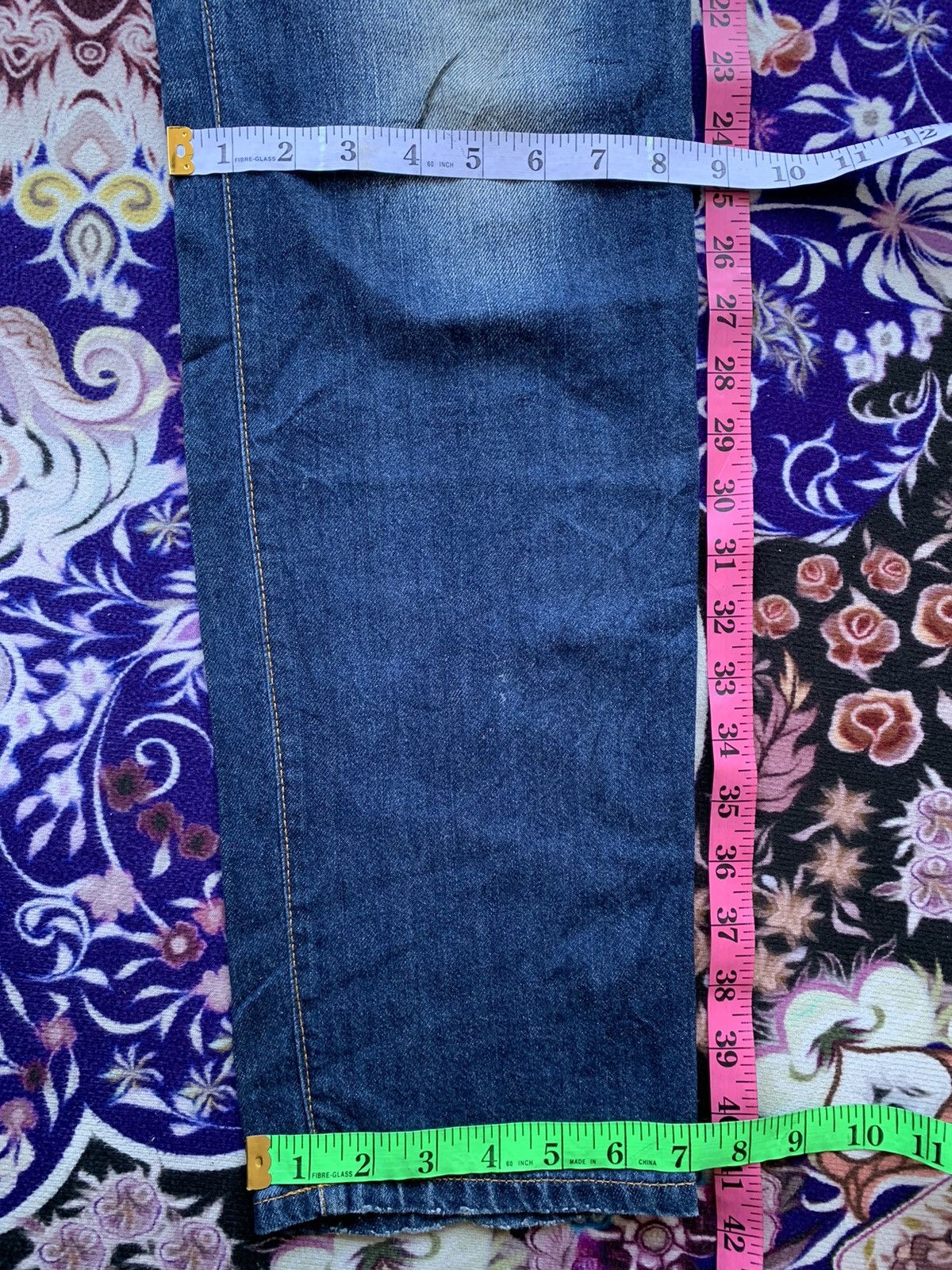 Japanese Brand Back Number Japan Faded & Distressed Denim Size US 36 / EU 52 - 13 Thumbnail