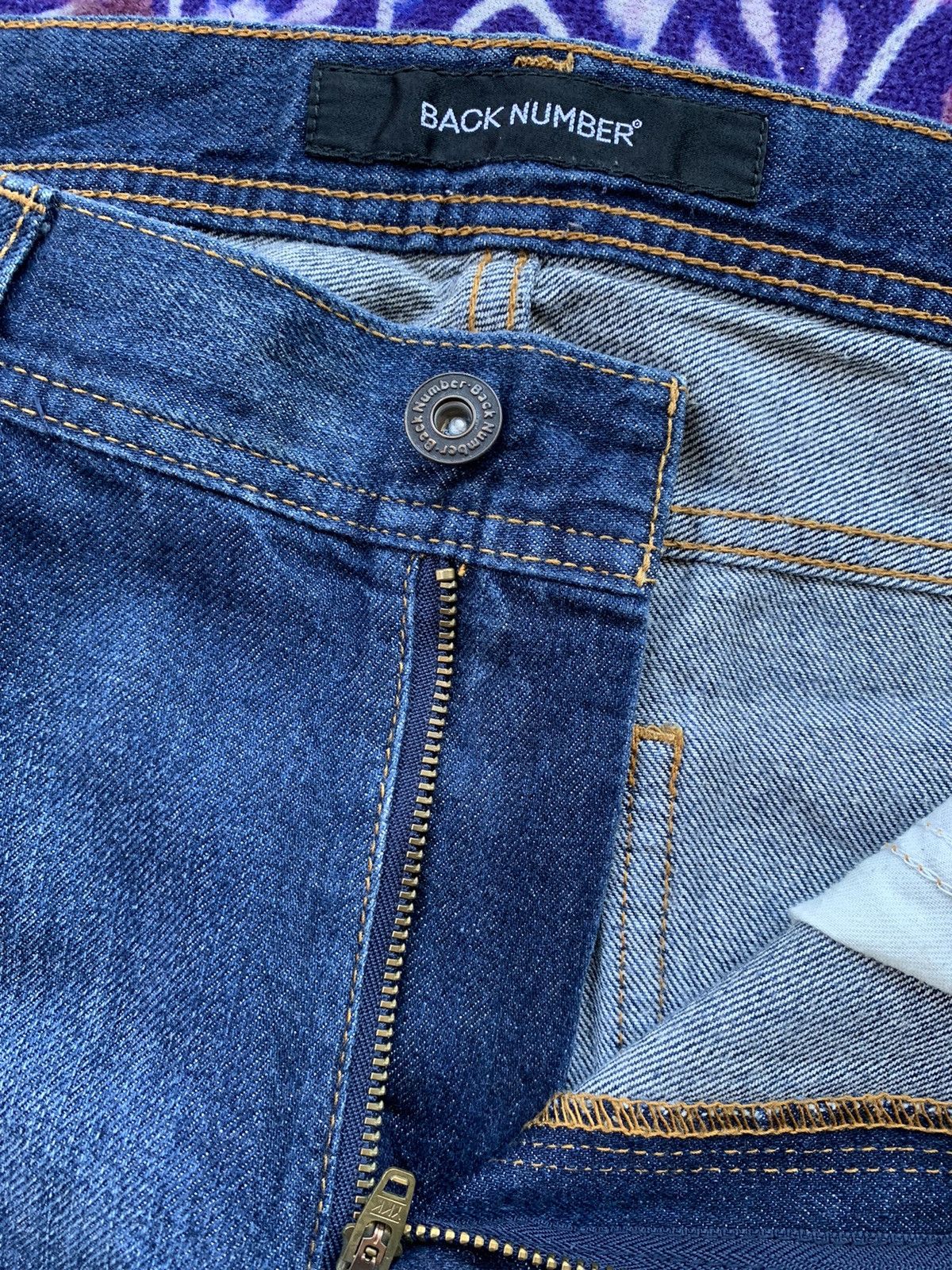 Japanese Brand Back Number Japan Faded & Distressed Denim Size US 36 / EU 52 - 5 Thumbnail