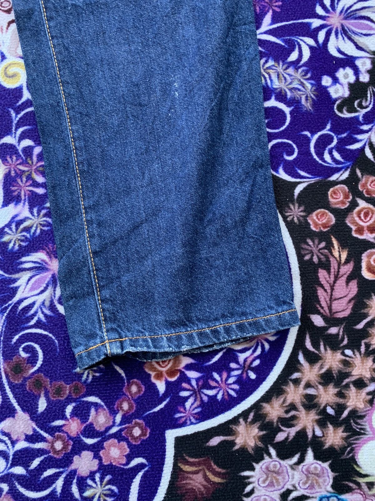 Japanese Brand Back Number Japan Faded & Distressed Denim Size US 36 / EU 52 - 3 Thumbnail