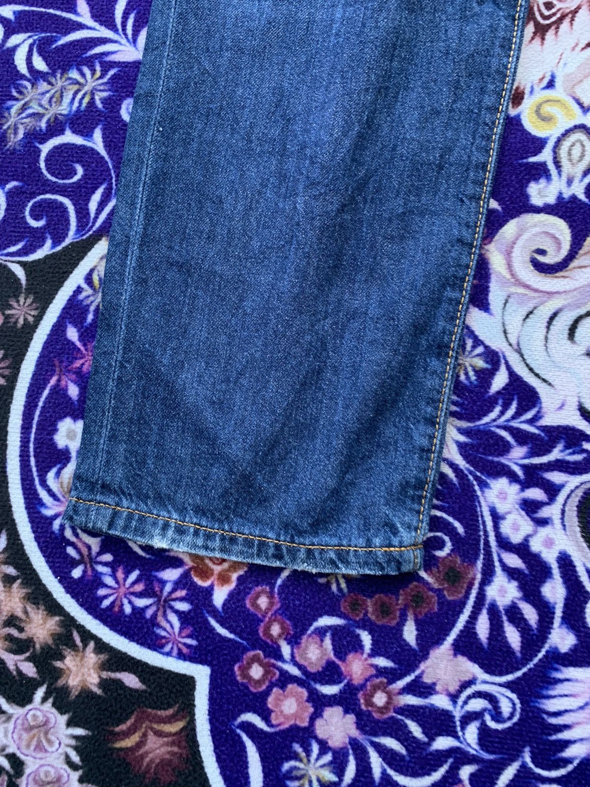 Japanese Brand Back Number Japan Faded & Distressed Denim Size US 36 / EU 52 - 2 Thumbnail