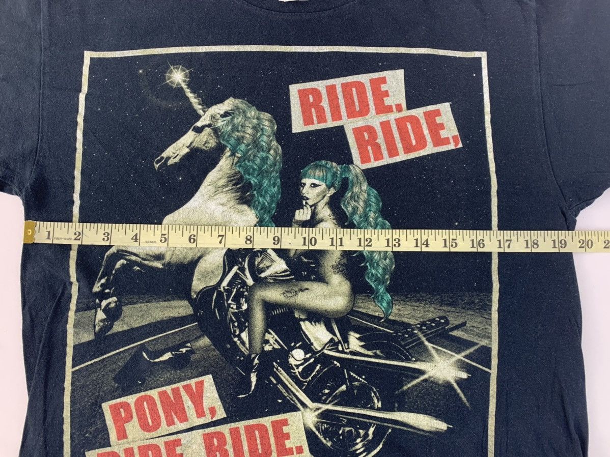 Vintage Lady Gaga Pony Ride The Born This Way World Tour Promo Tee Size US M / EU 48-50 / 2 - 6 Thumbnail