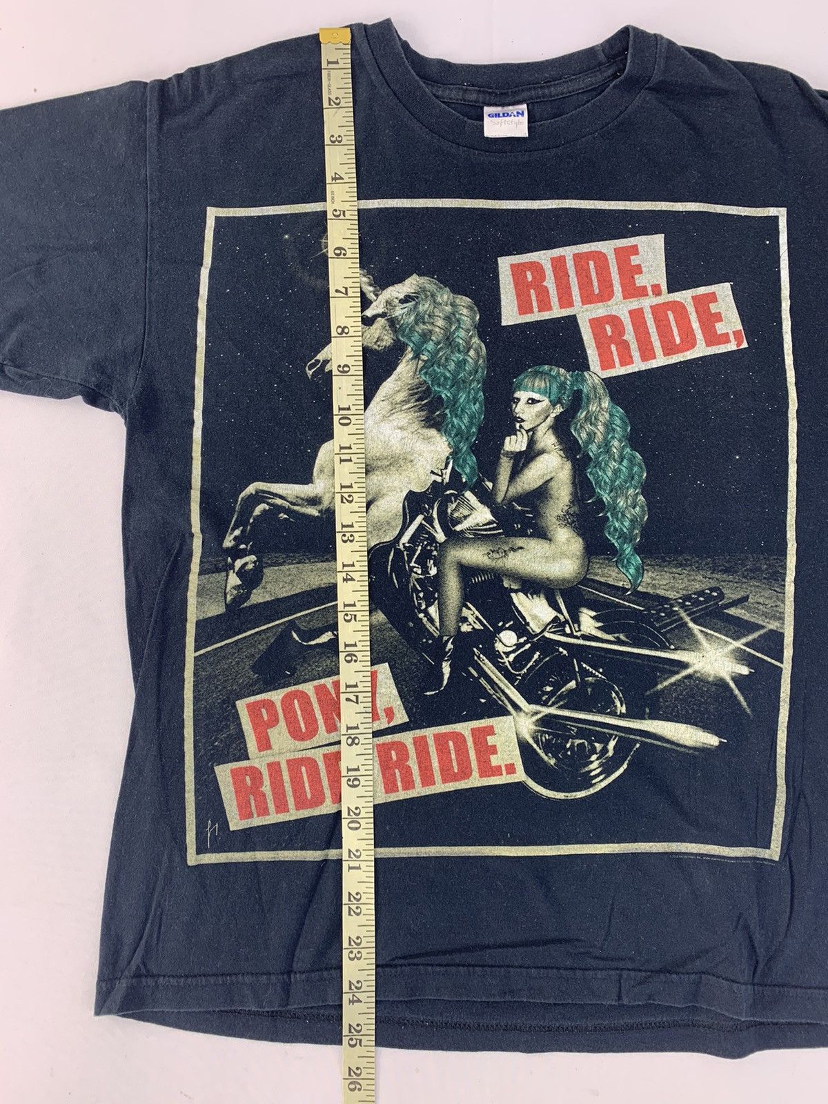 Vintage Lady Gaga Pony Ride The Born This Way World Tour Promo Tee Size US M / EU 48-50 / 2 - 7 Thumbnail