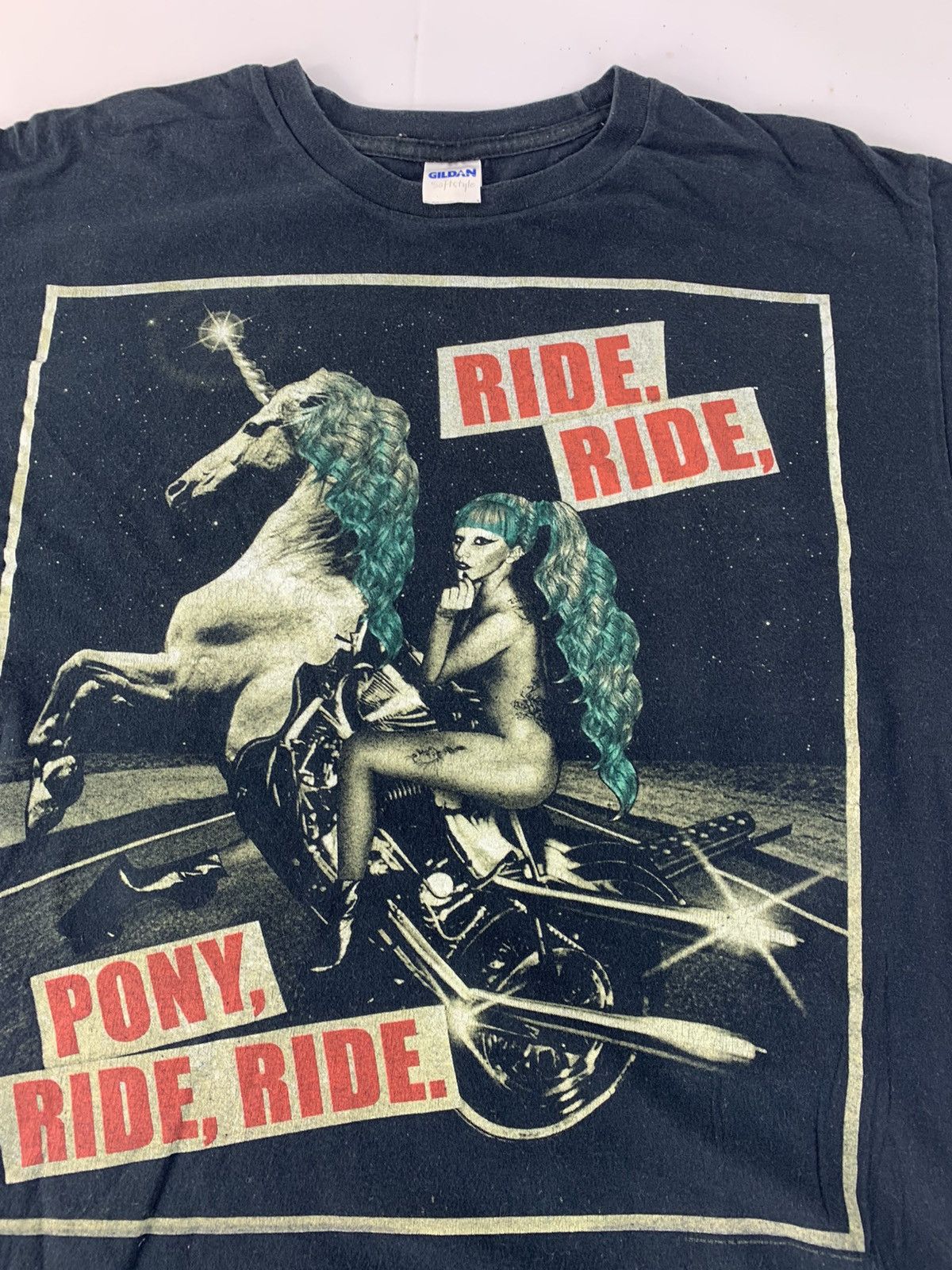 Vintage Lady Gaga Pony Ride The Born This Way World Tour Promo Tee Size US M / EU 48-50 / 2 - 3 Thumbnail