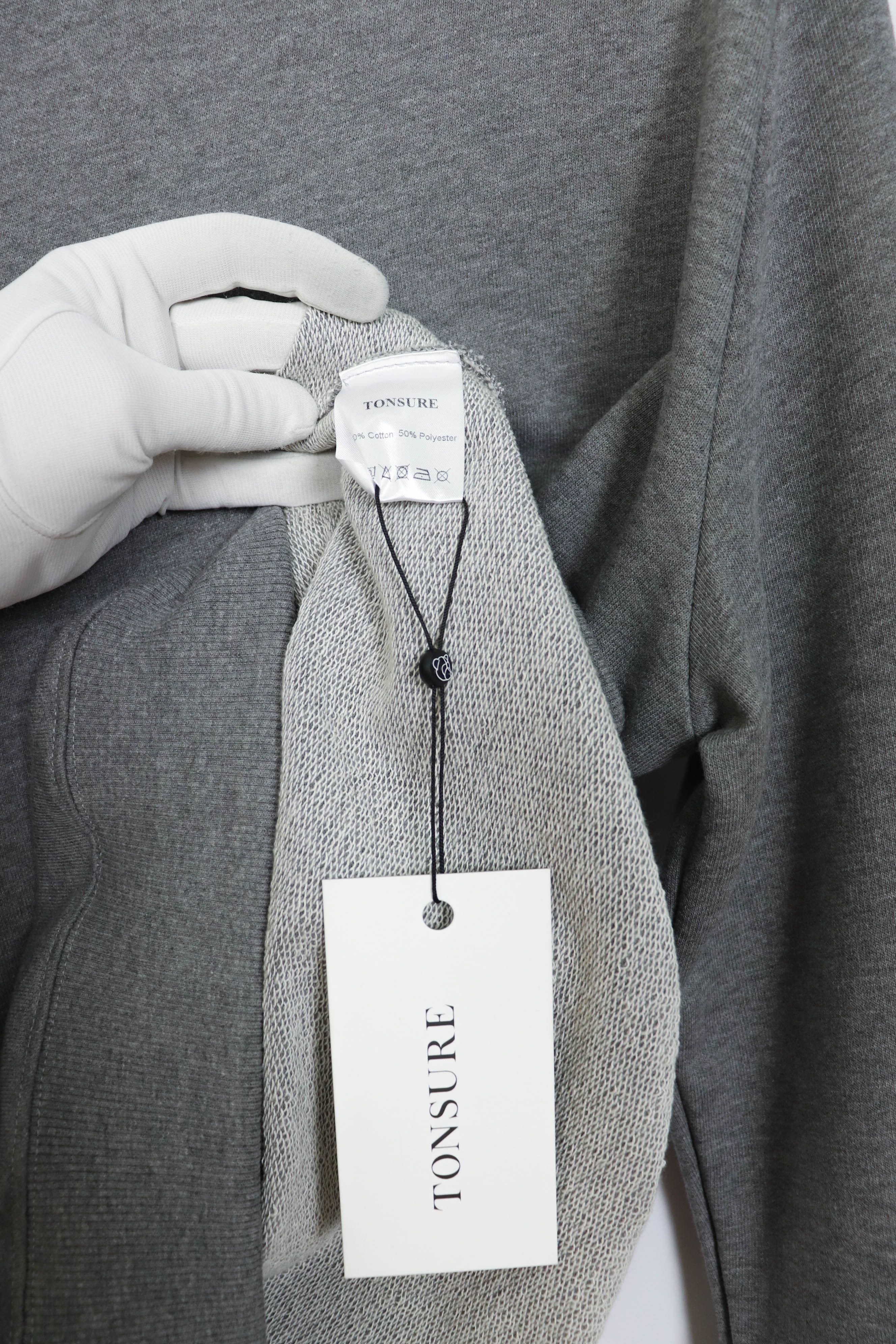 Tonsure Tonsure S/S 2019 Flower Patch Gray Melange Sweatshirt Size US L / EU 52-54 / 3 - 7 Thumbnail
