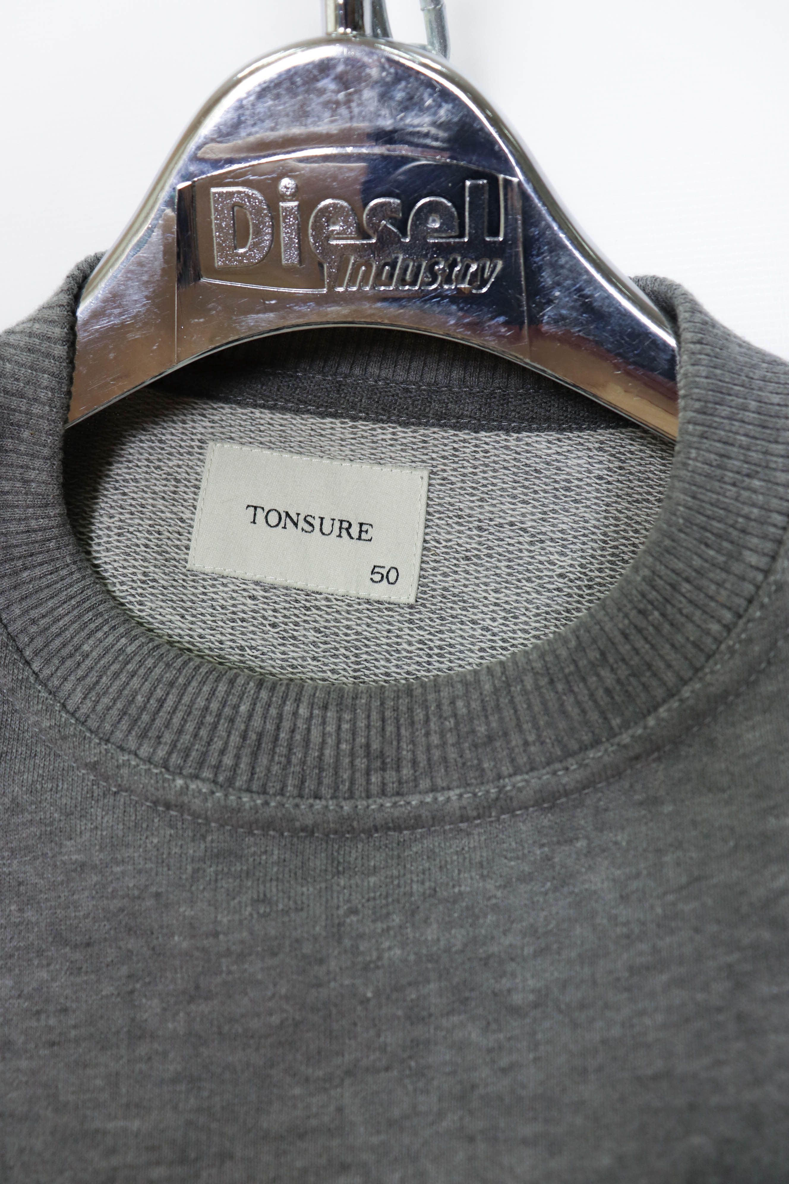 Tonsure Tonsure S/S 2019 Flower Patch Gray Melange Sweatshirt Size US L / EU 52-54 / 3 - 6 Thumbnail