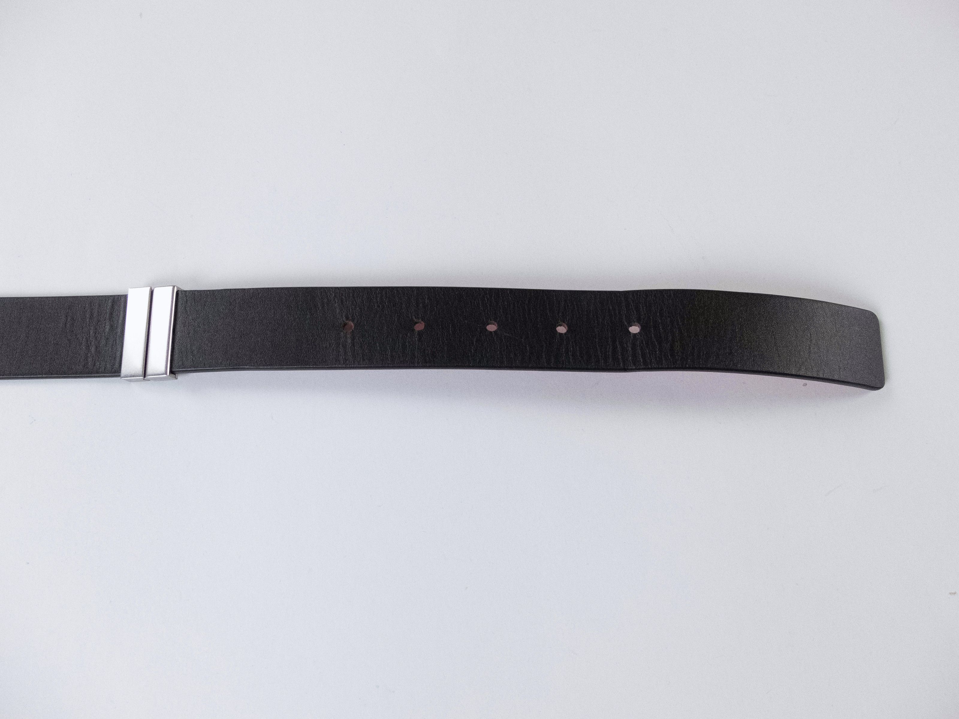 Bottega Veneta BOTTEGA VENETA black & red reversible leather belt 105 42 Size 42 - 8 Thumbnail