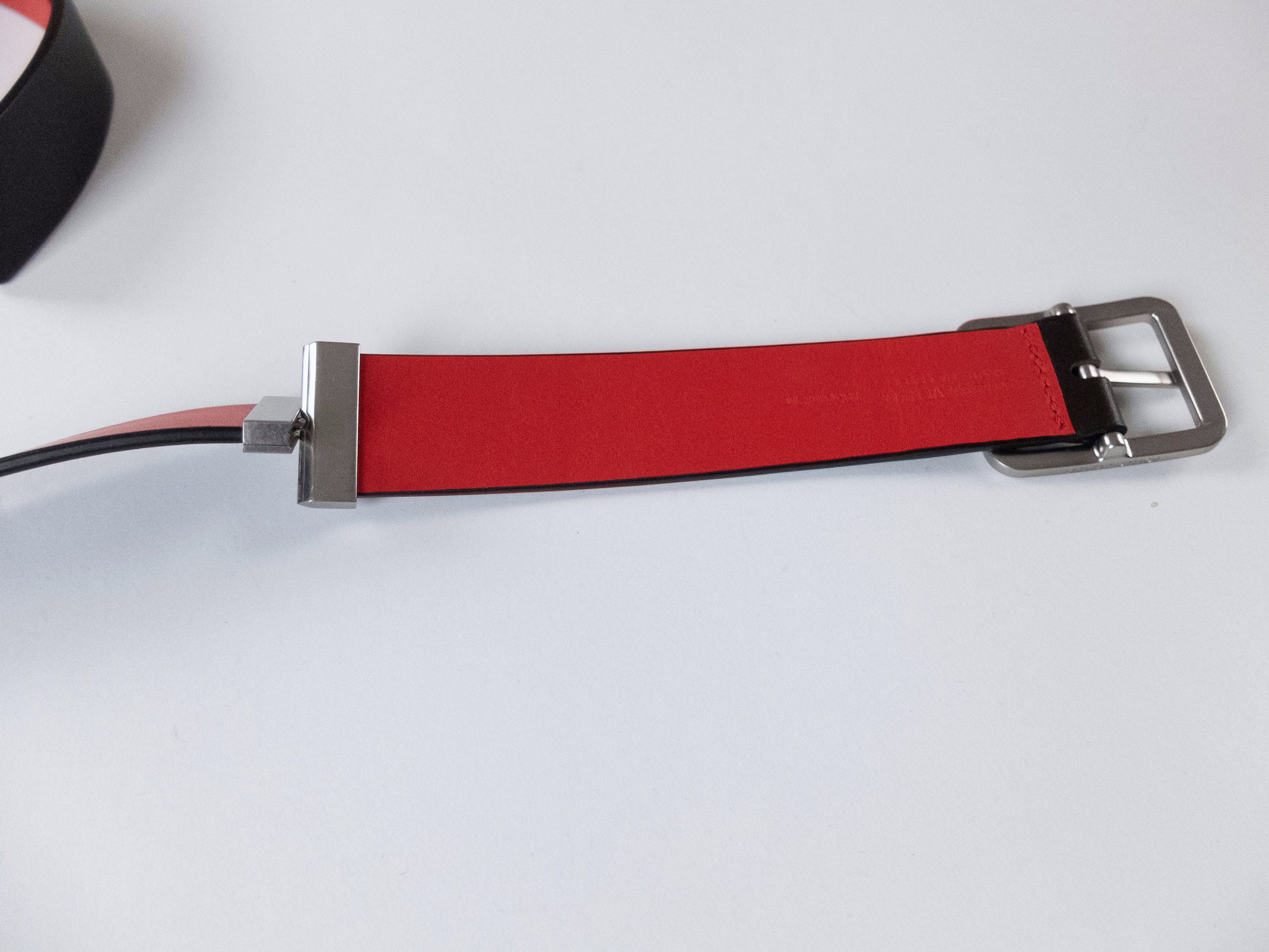 Bottega Veneta BOTTEGA VENETA black & red reversible leather belt 105 42 Size 42 - 7 Thumbnail