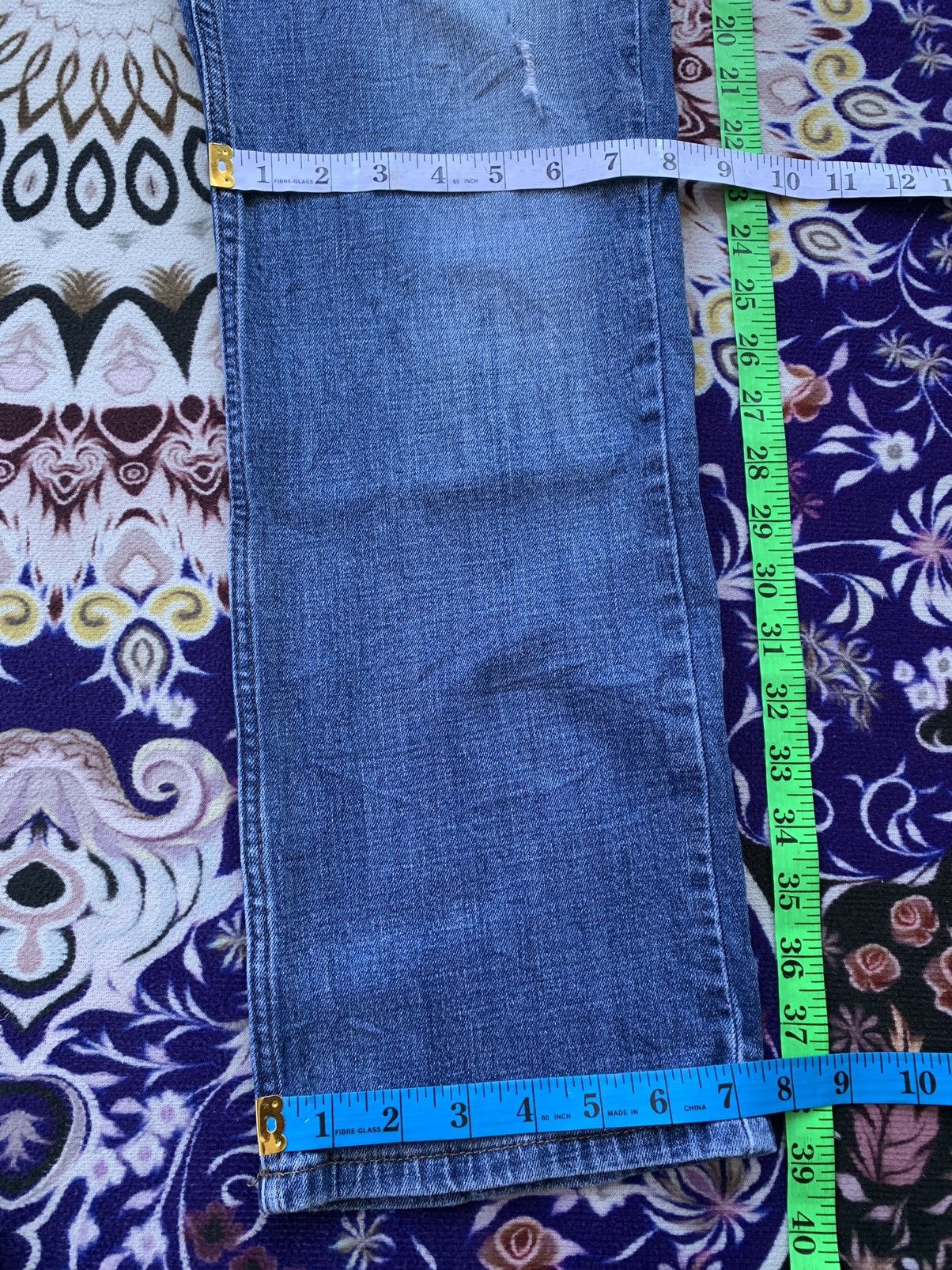 Designer Mark Anthony Distressed Denim Size US 37 - 12 Thumbnail
