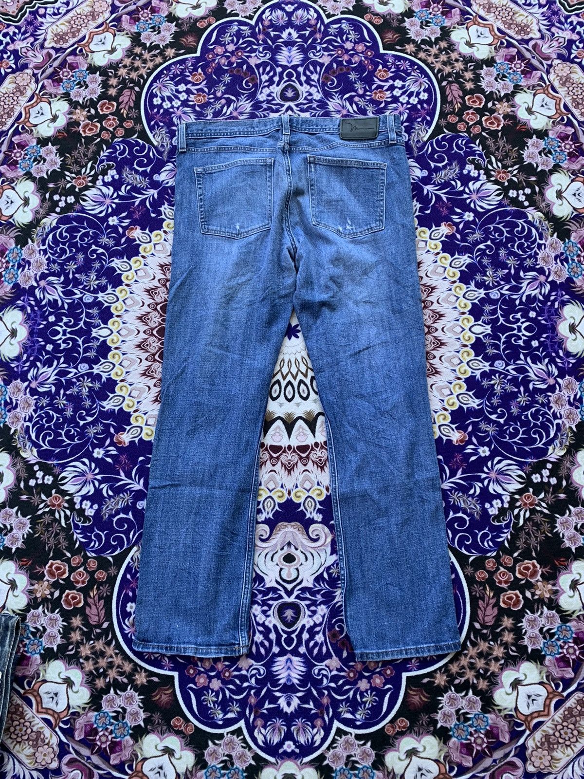 Designer Mark Anthony Distressed Denim Size US 37 - 7 Thumbnail
