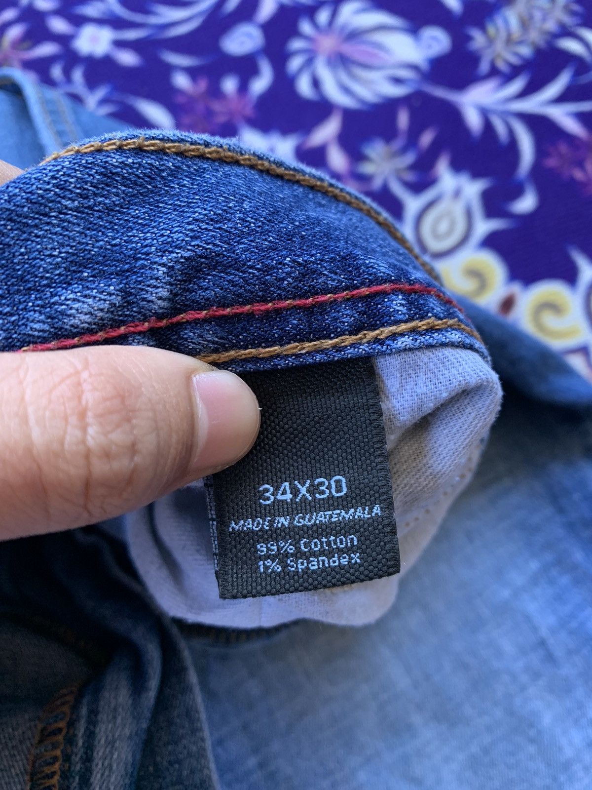 Designer Mark Anthony Distressed Denim Size US 37 - 5 Thumbnail