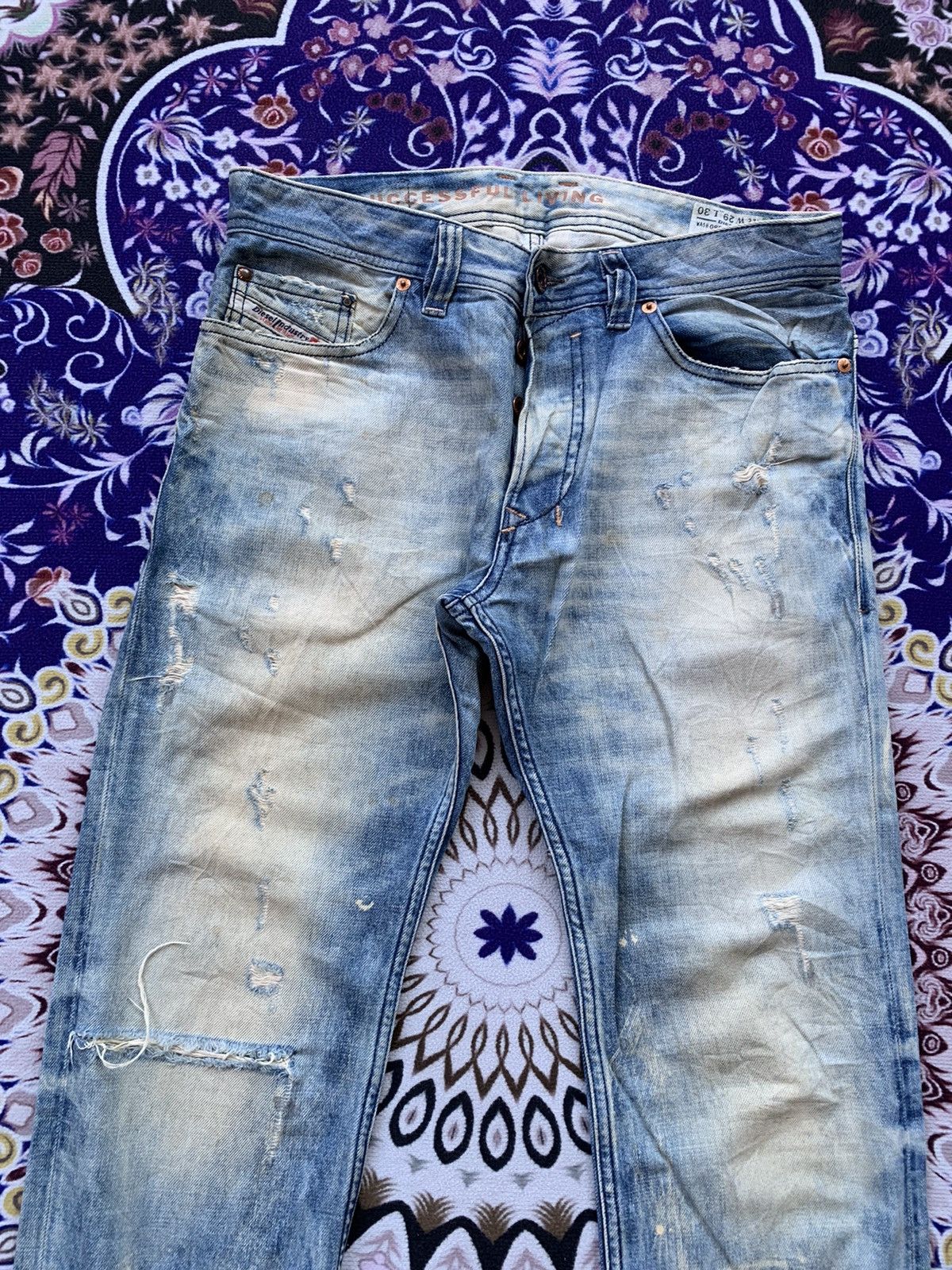 Diesel Diesel Industry Distressed Denim Size US 34 / EU 50 - 4 Thumbnail