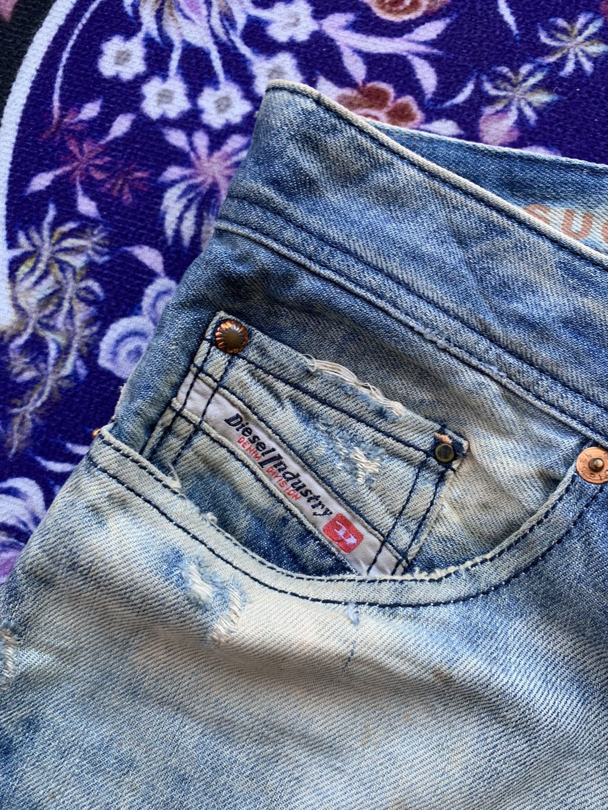 Diesel Diesel Industry Distressed Denim Size US 34 / EU 50 - 5 Thumbnail
