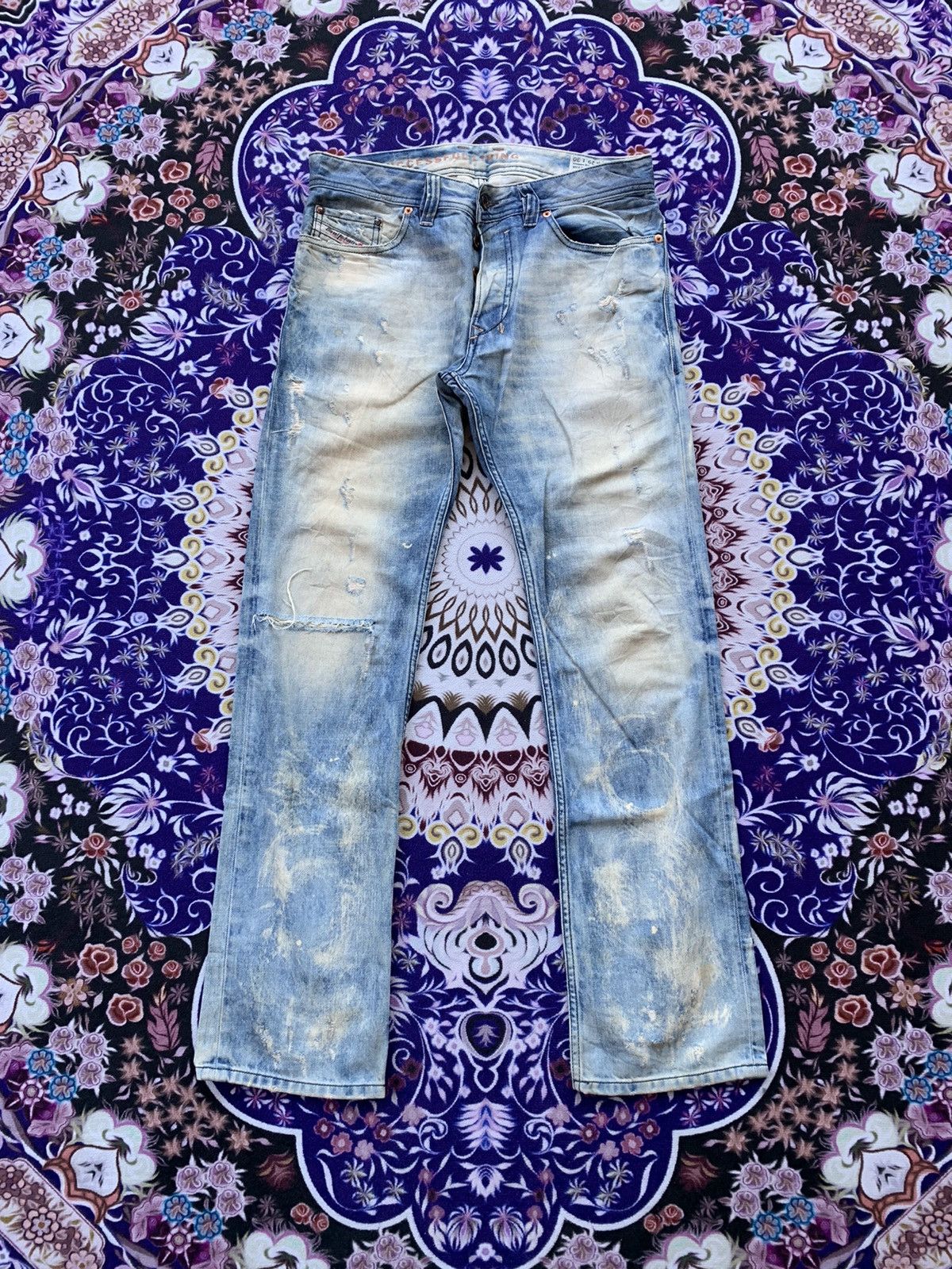 Diesel Diesel Industry Distressed Denim Size US 34 / EU 50 - 1 Thumbnail