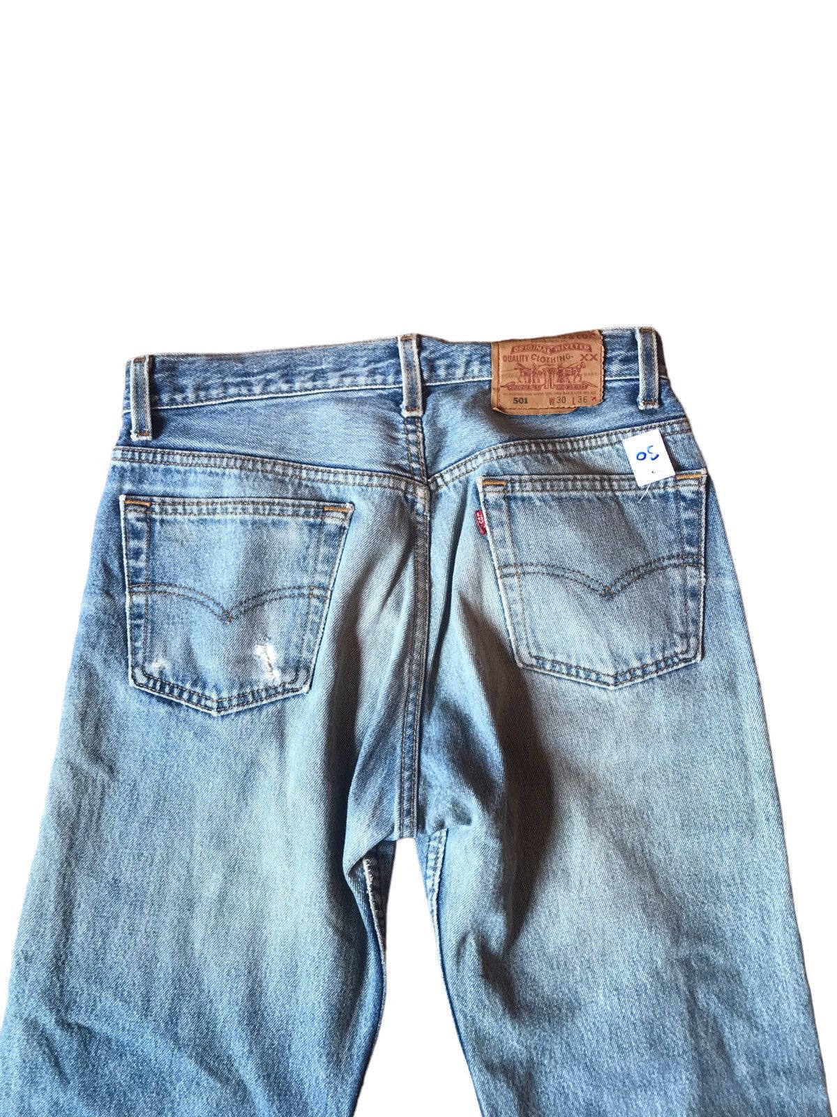 Levi's ‼️VTG 90s MADE IN USA LEVIS 501 DENIM DISTRESSED‼️ Size US 30 / EU 46 - 9 Thumbnail