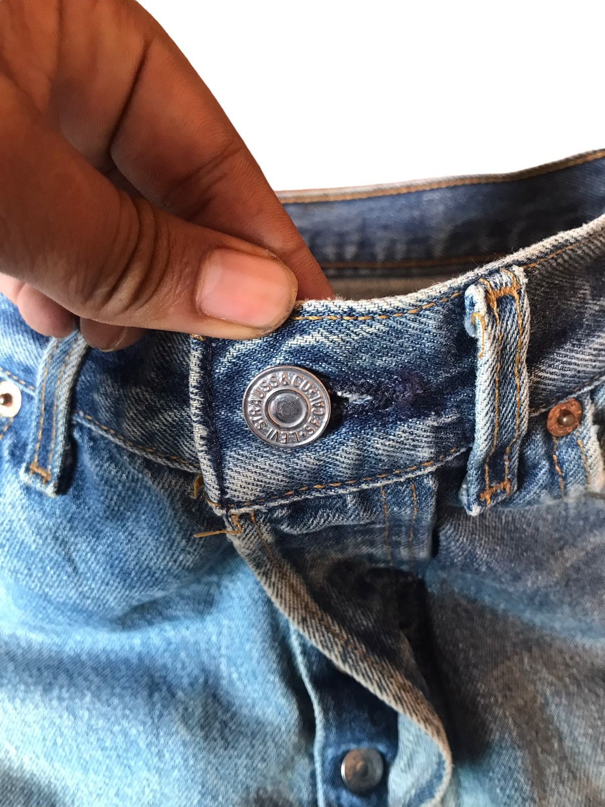 Levi's ‼️VTG 90s MADE IN USA LEVIS 501 DENIM DISTRESSED‼️ Size US 30 / EU 46 - 7 Thumbnail
