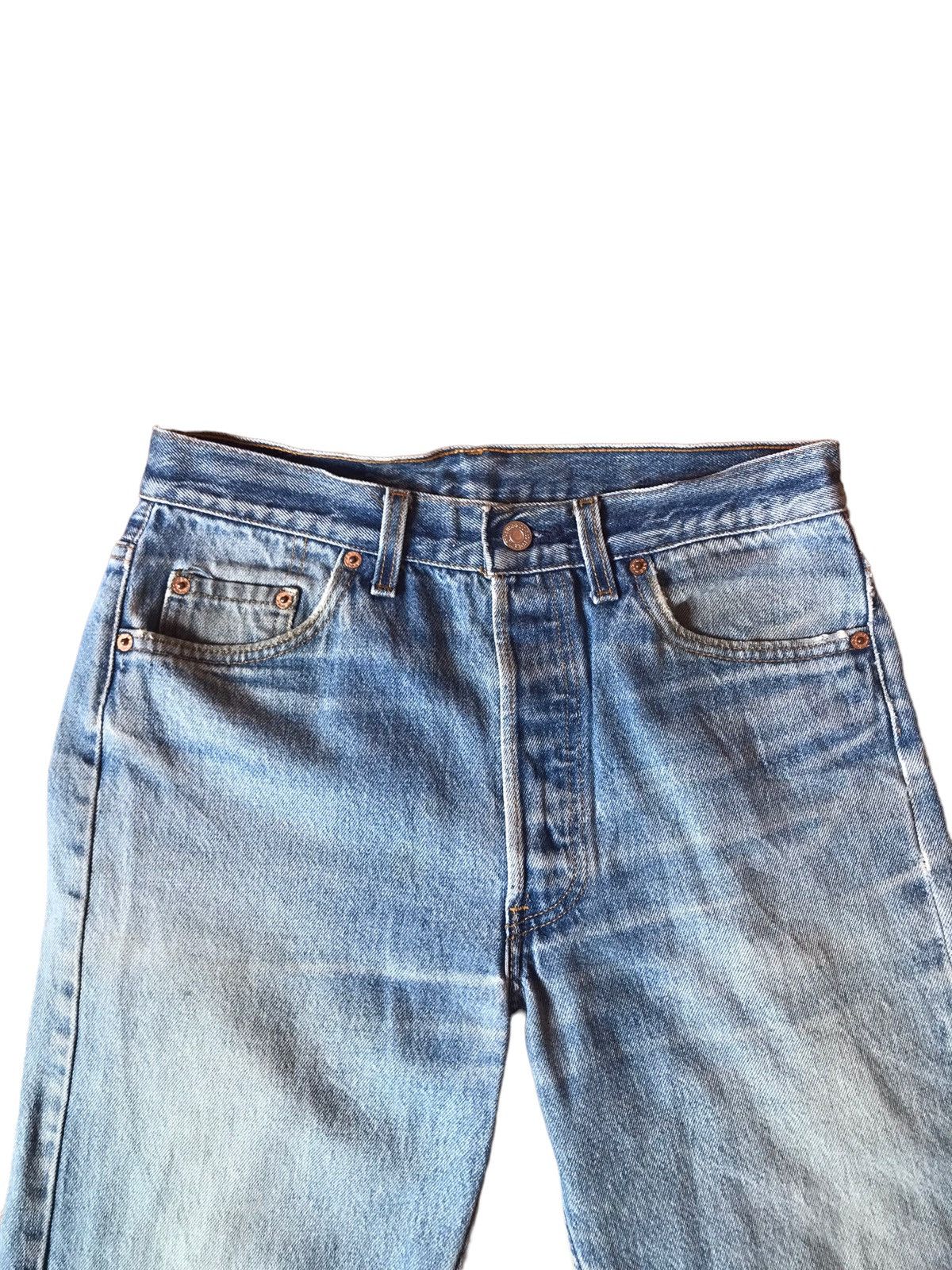 Levi's ‼️VTG 90s MADE IN USA LEVIS 501 DENIM DISTRESSED‼️ Size US 30 / EU 46 - 6 Thumbnail