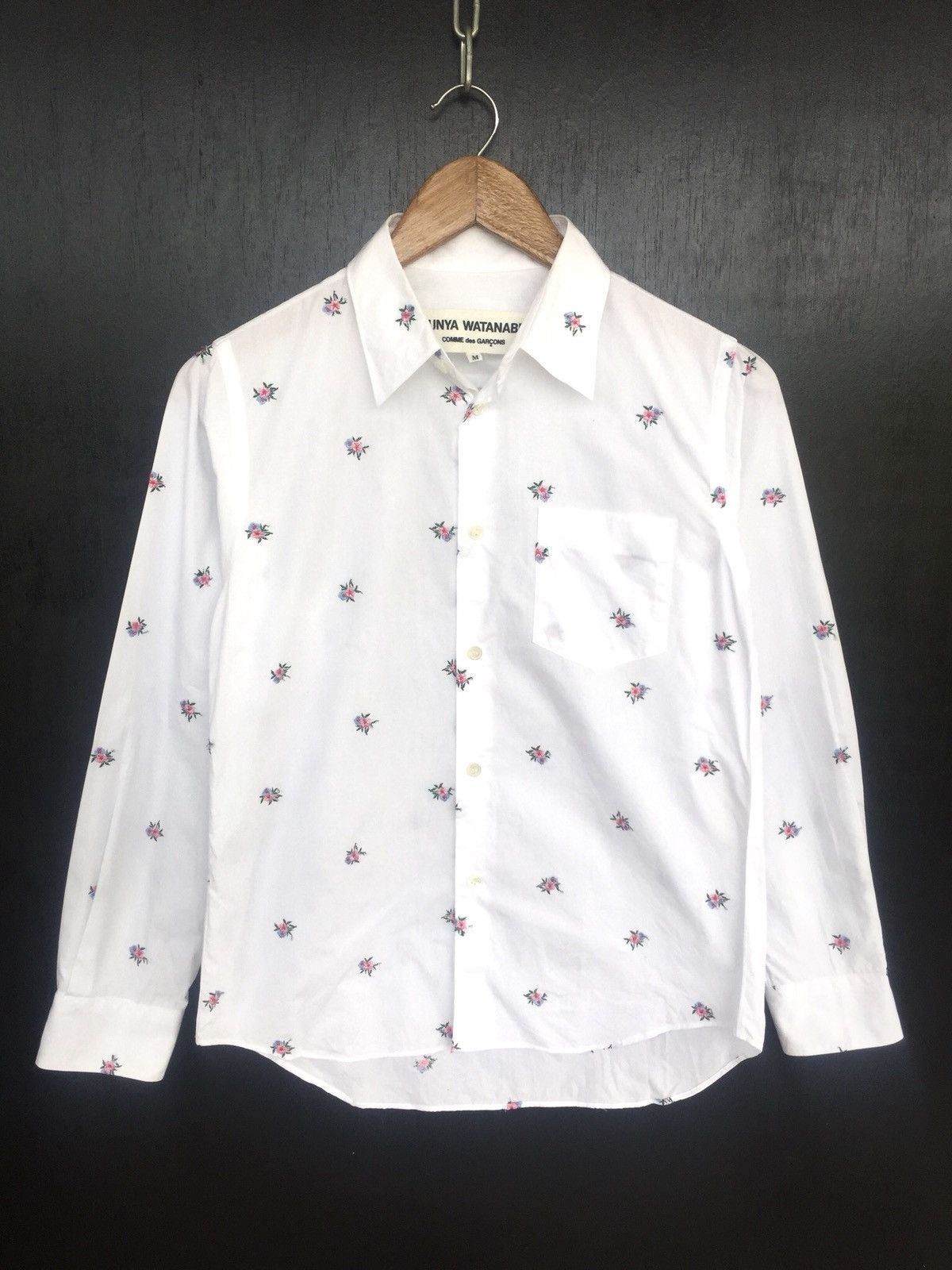 Comme des Garcons × Comme des Garcons Homme × Junya Watanabe ❌LAST DROP❌GRAIL🔥SS02 Junya CDG Floral Jacquard B/D Shirt Size US S / EU 44-46 / 1 - 2 Thumbnail