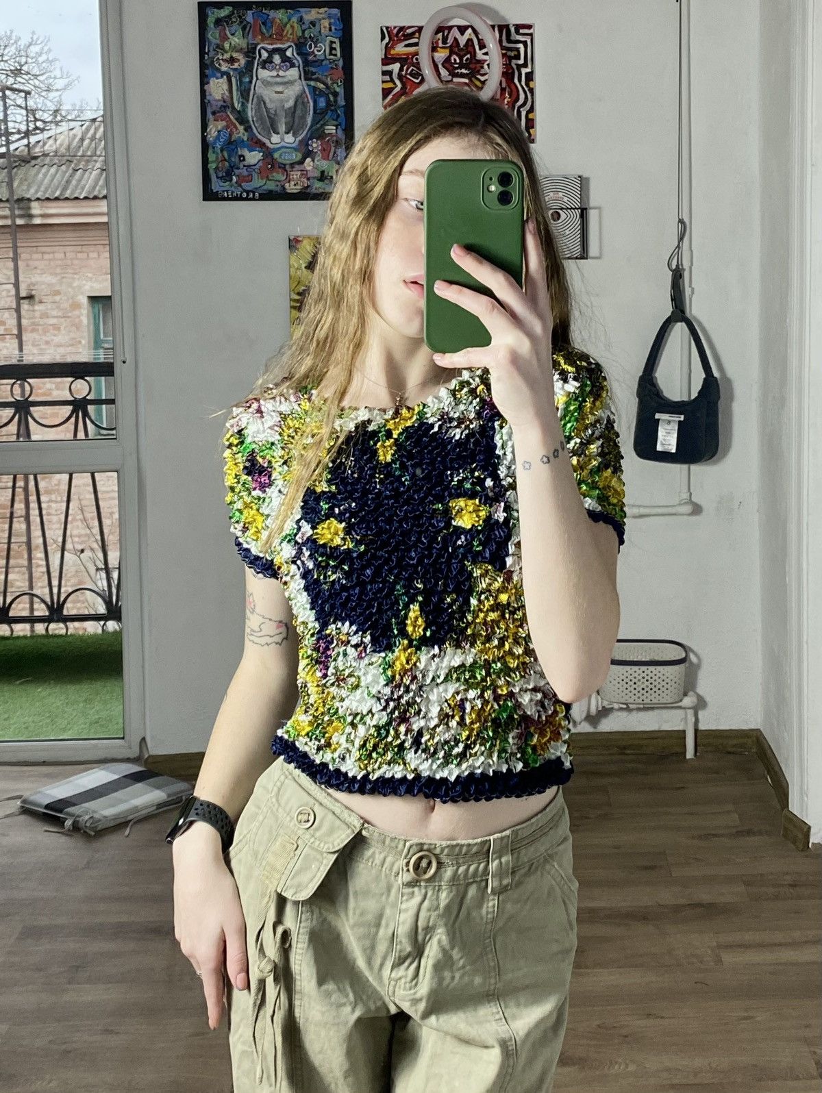 Vintage VINTAGE Y2K SHIBORI SPIDER POPCORN TOP DOUBLET STYLE Size ONE SIZE - 6 Thumbnail
