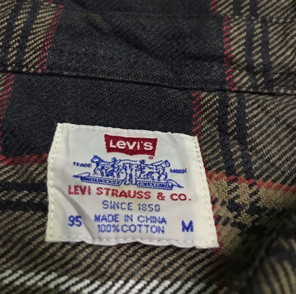 Levi's Vintage 90s Levi’s flannel Size US M / EU 48-50 / 2 - 2 Thumbnail