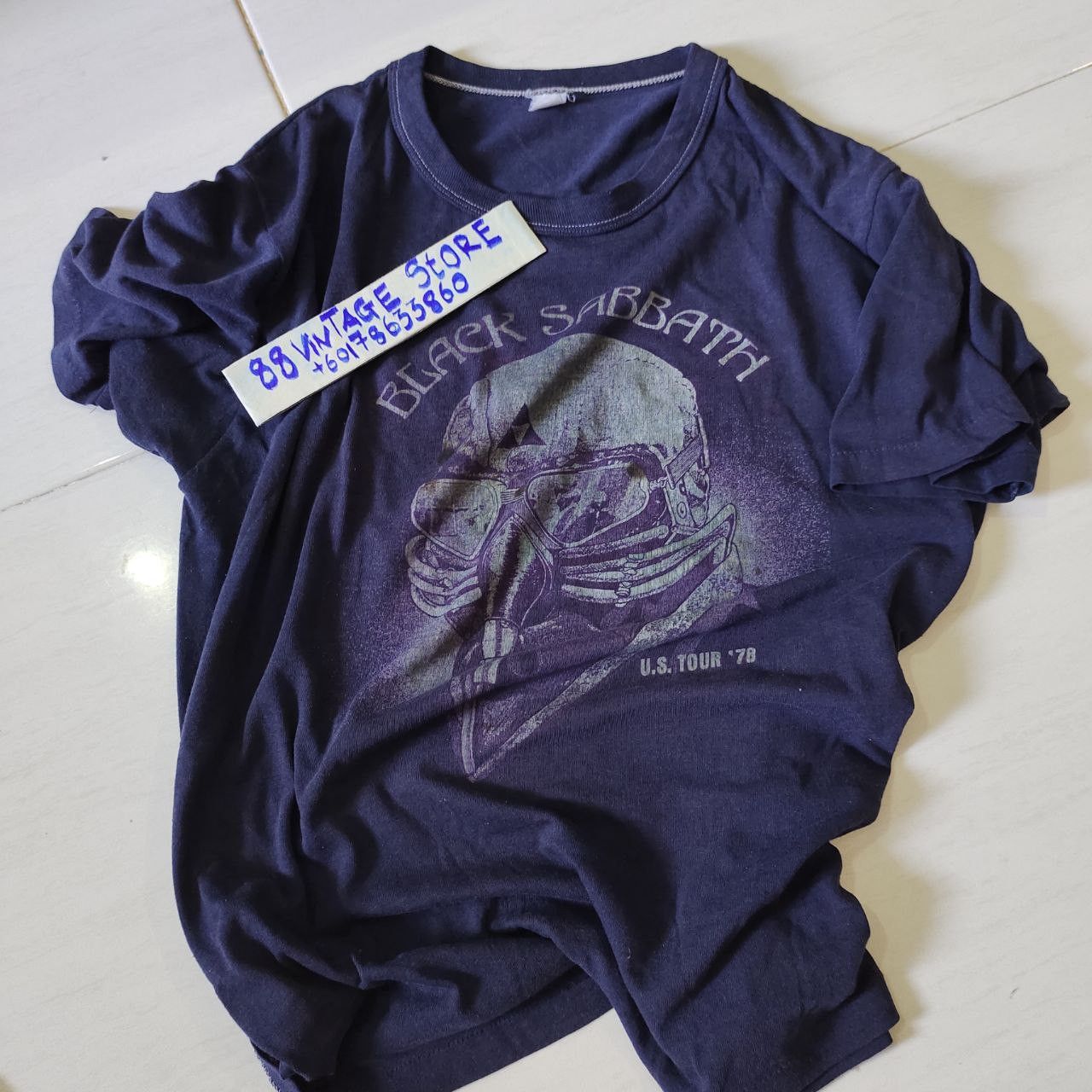 Band Tees Black Sabbath Vintage 70s Tshirt Size US XL / EU 56 / 4 - 8 Thumbnail
