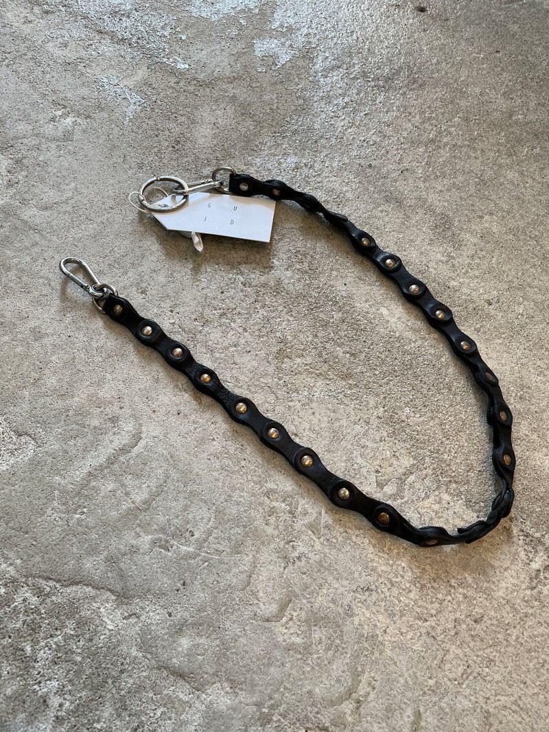 Pre-owned Guidi Wallet Chain In Black | ModeSens