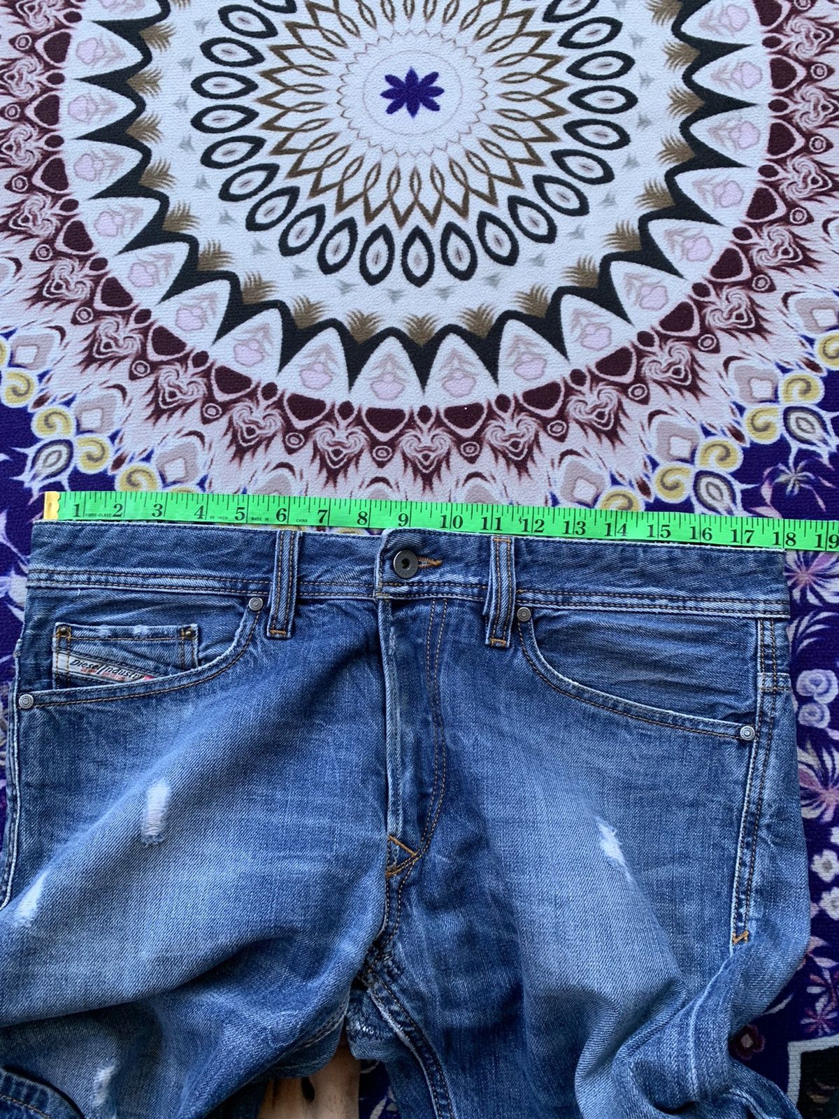 Diesel Vintage Flare Diesel Industry Distressed Denim Size US 36 / EU 52 - 14 Thumbnail