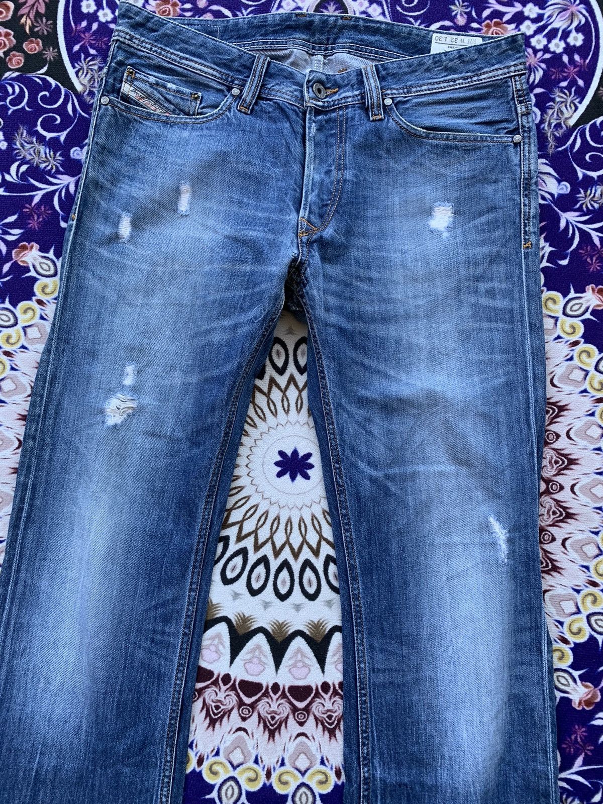 Diesel Vintage Flare Diesel Industry Distressed Denim Size US 36 / EU 52 - 2 Thumbnail
