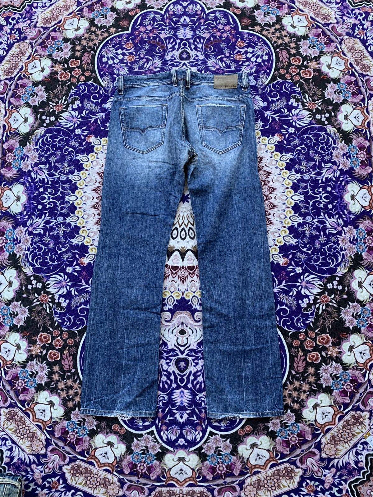 Diesel Vintage Flare Diesel Industry Distressed Denim Size US 36 / EU 52 - 8 Thumbnail
