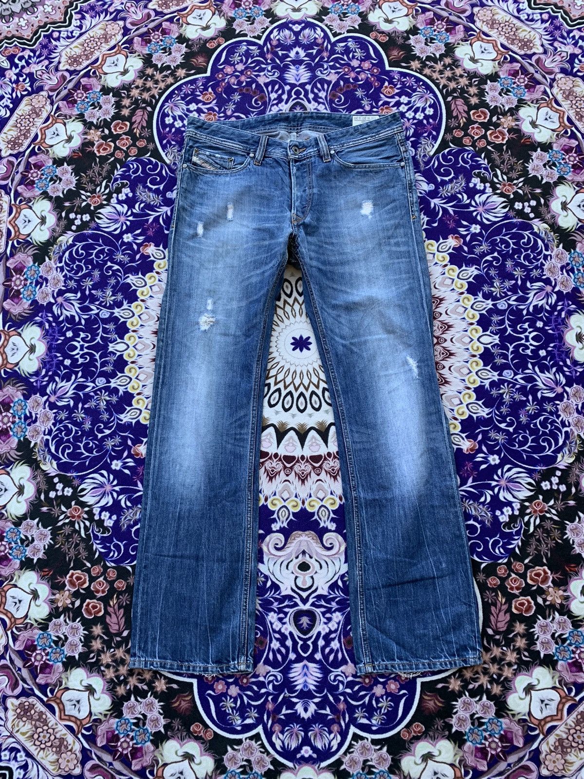 Diesel Vintage Flare Diesel Industry Distressed Denim Size US 36 / EU 52 - 1 Thumbnail