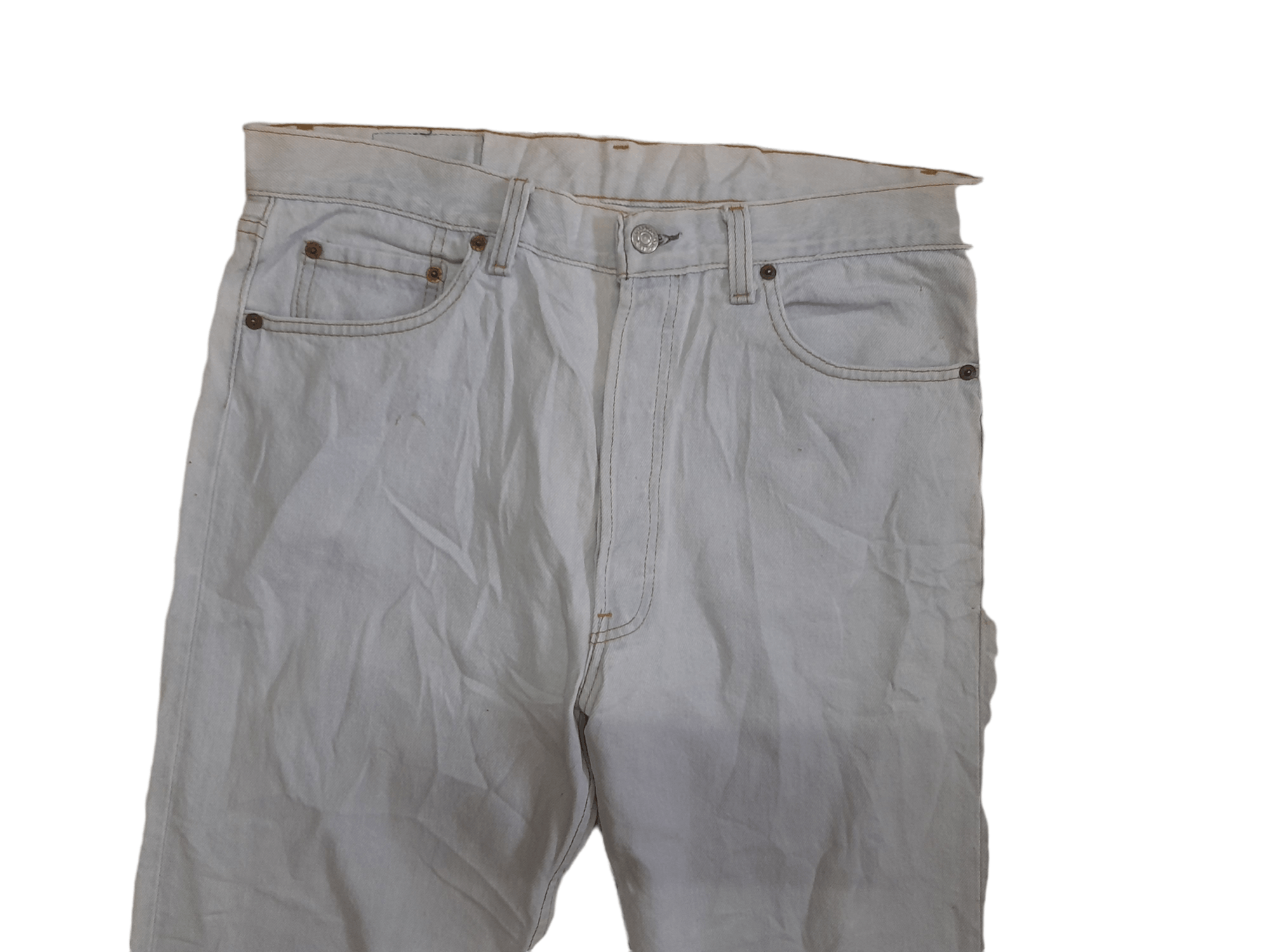 Levi's × Vintage VTG Levis 501 Black Pole Denim (E127) Size US 34 / EU 50 - 5 Thumbnail