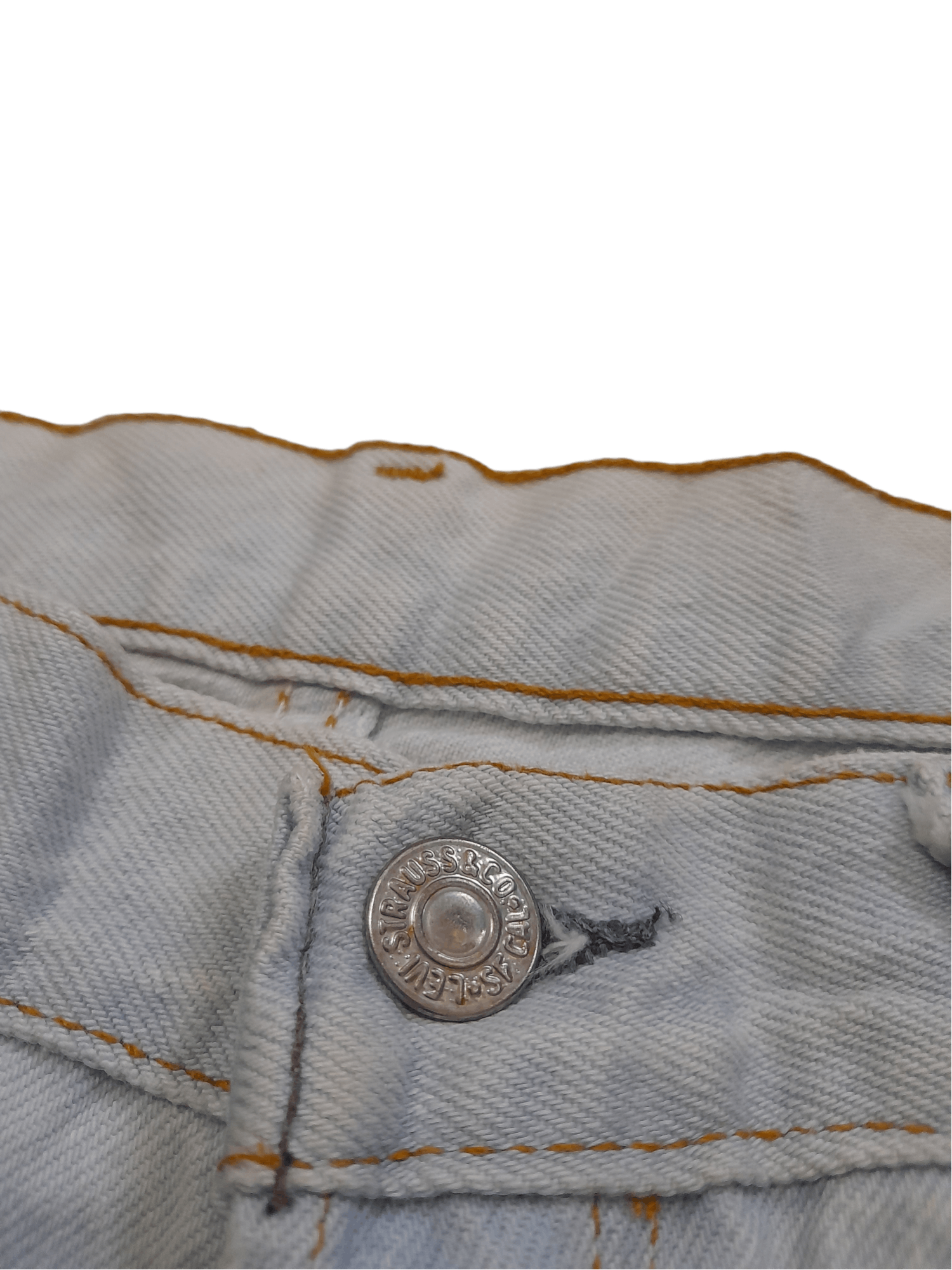 Levi's × Vintage VTG Levis 501 Black Pole Denim (E127) Size US 34 / EU 50 - 7 Thumbnail