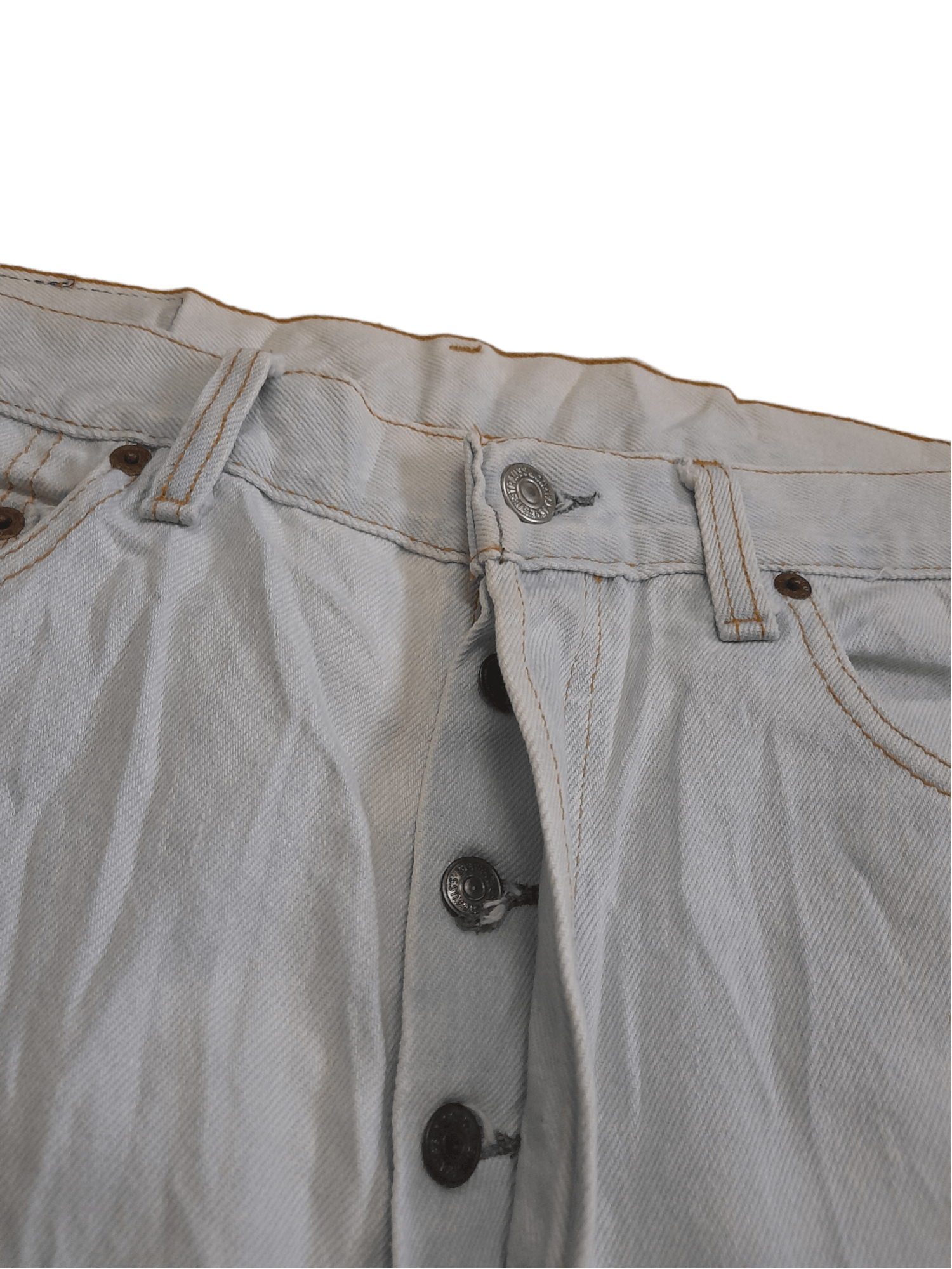 Levi's × Vintage VTG Levis 501 Black Pole Denim (E127) Size US 34 / EU 50 - 6 Thumbnail