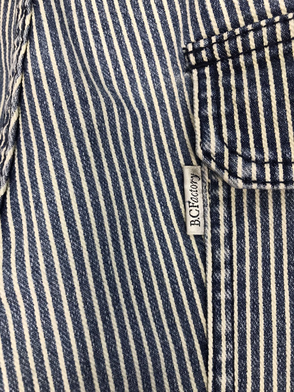 Japanese Brand × Vintage Vintage B.C Factory Bush Pant Design Striped Size US 36 / EU 52 - 12 Thumbnail