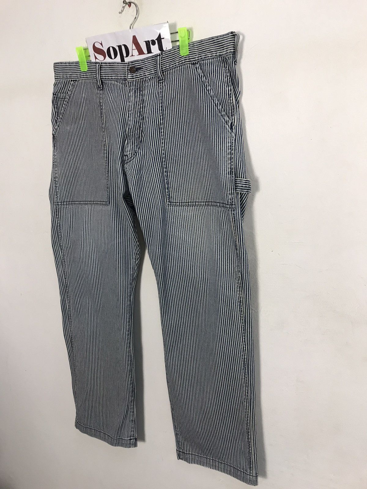 Japanese Brand × Vintage Vintage B.C Factory Bush Pant Design Striped Size US 36 / EU 52 - 4 Thumbnail